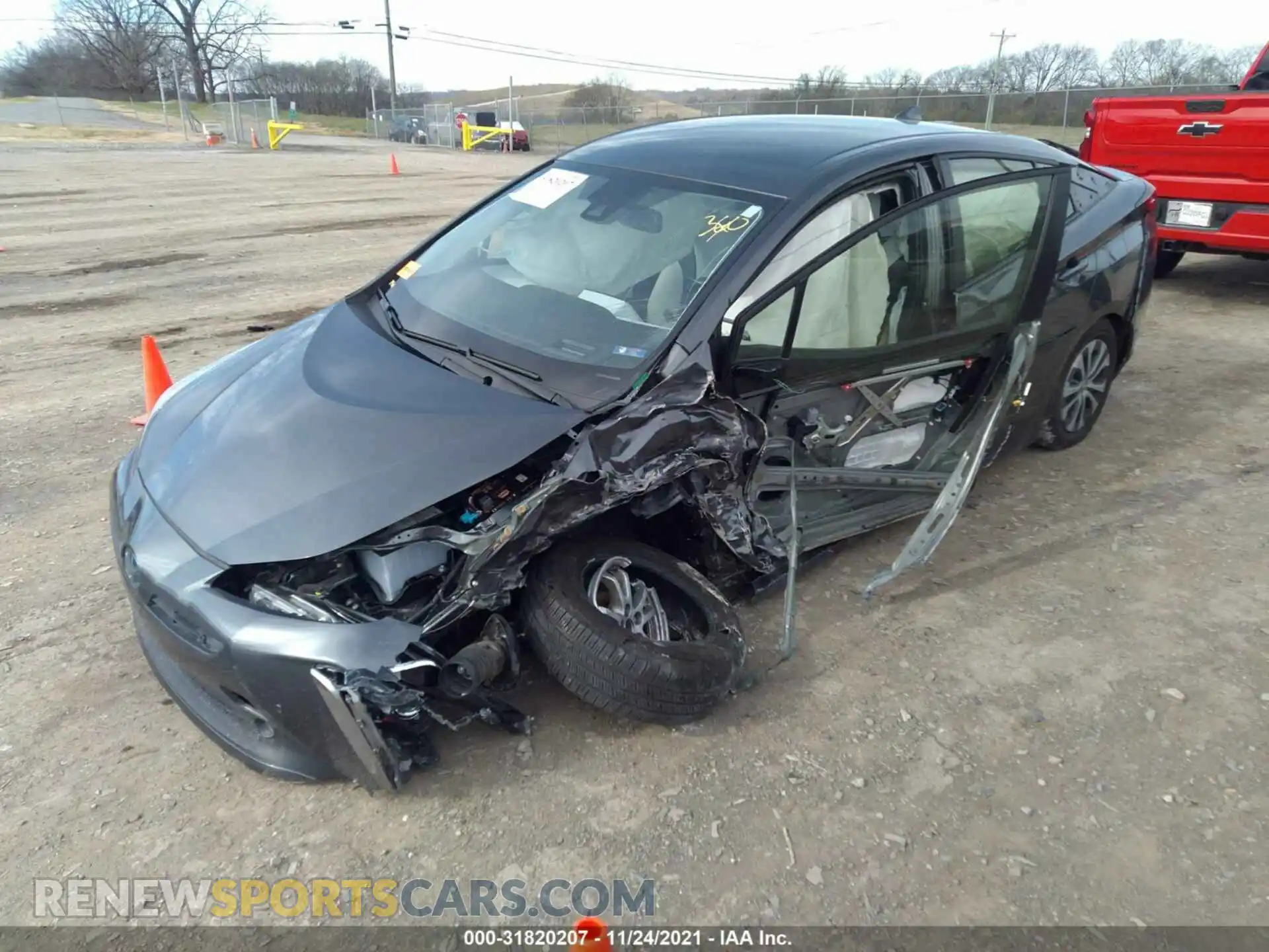 2 Photograph of a damaged car JTDL9RFU4K3003132 TOYOTA PRIUS 2019