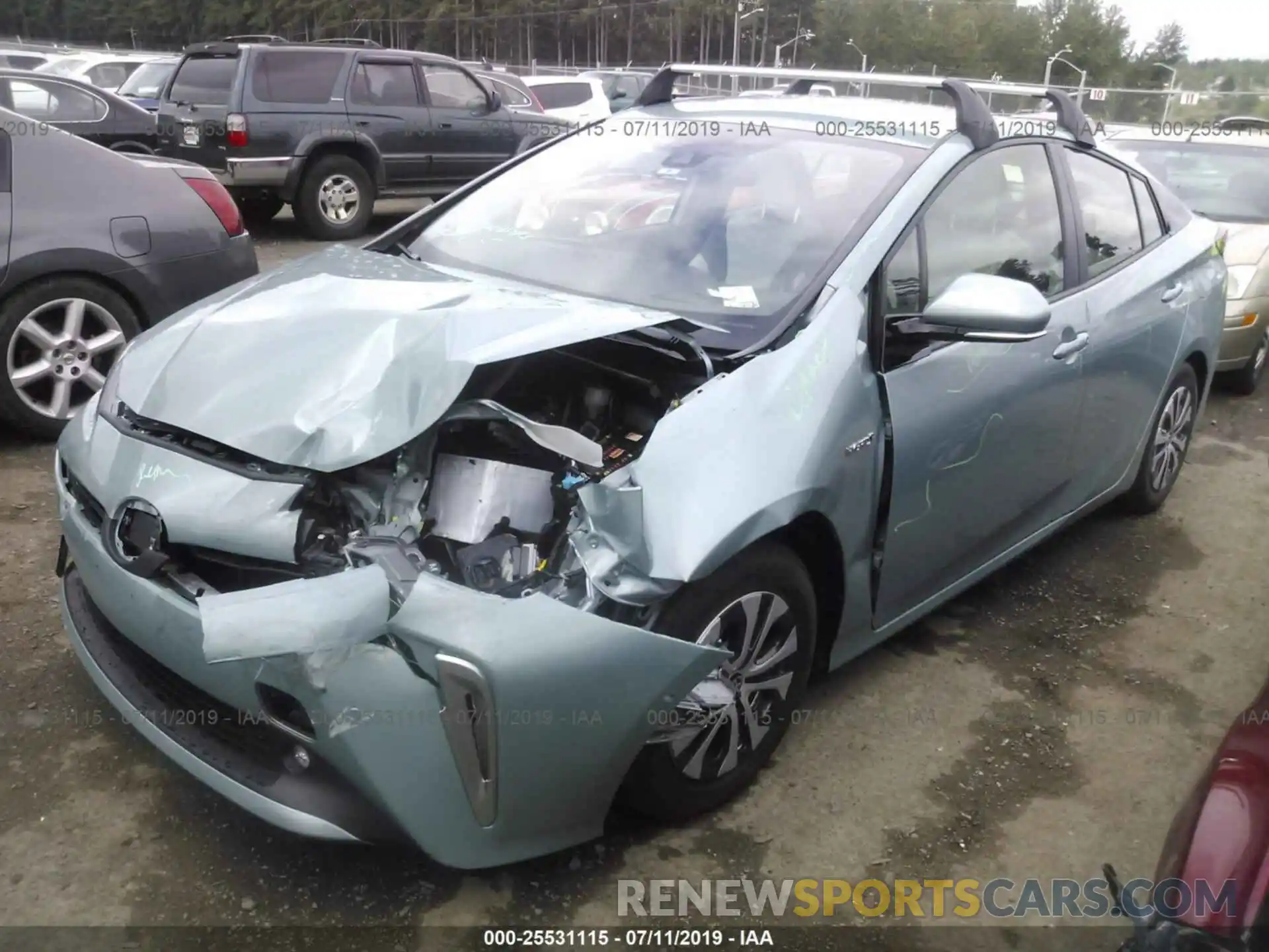 2 Photograph of a damaged car JTDL9RFU5K3002054 TOYOTA PRIUS 2019