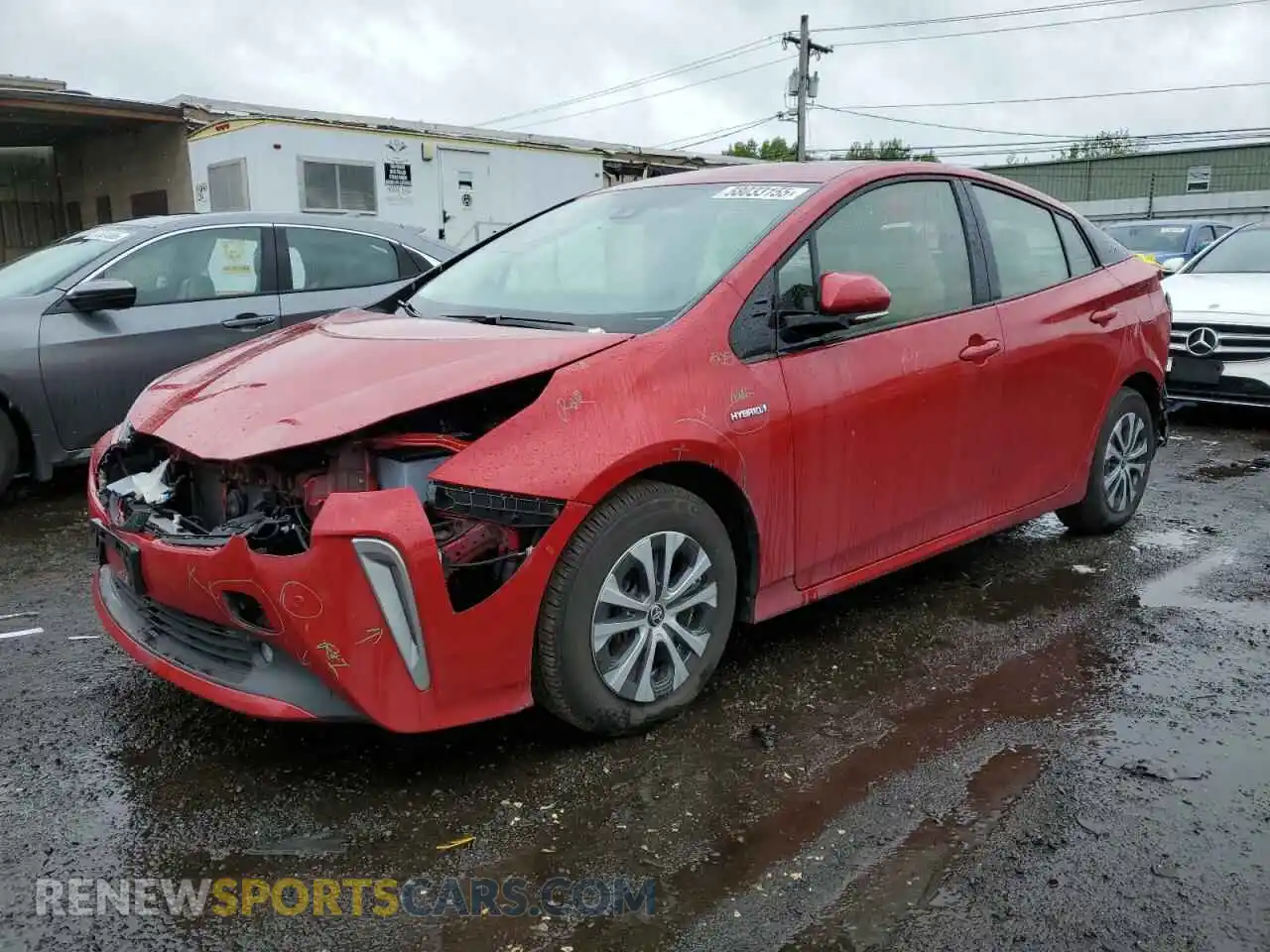 1 Photograph of a damaged car JTDL9RFU5K3003186 TOYOTA PRIUS 2019