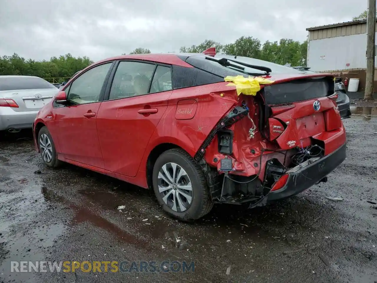 2 Photograph of a damaged car JTDL9RFU5K3003186 TOYOTA PRIUS 2019