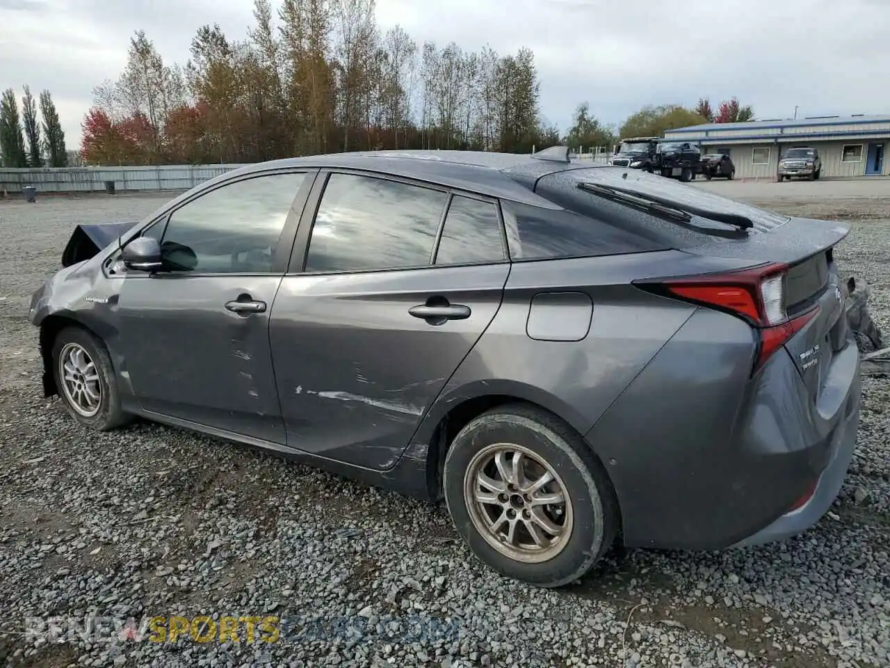 2 fotografías del automóvil dañado JTDL9RFU6K3002807 TOYOTA PRIUS 2019