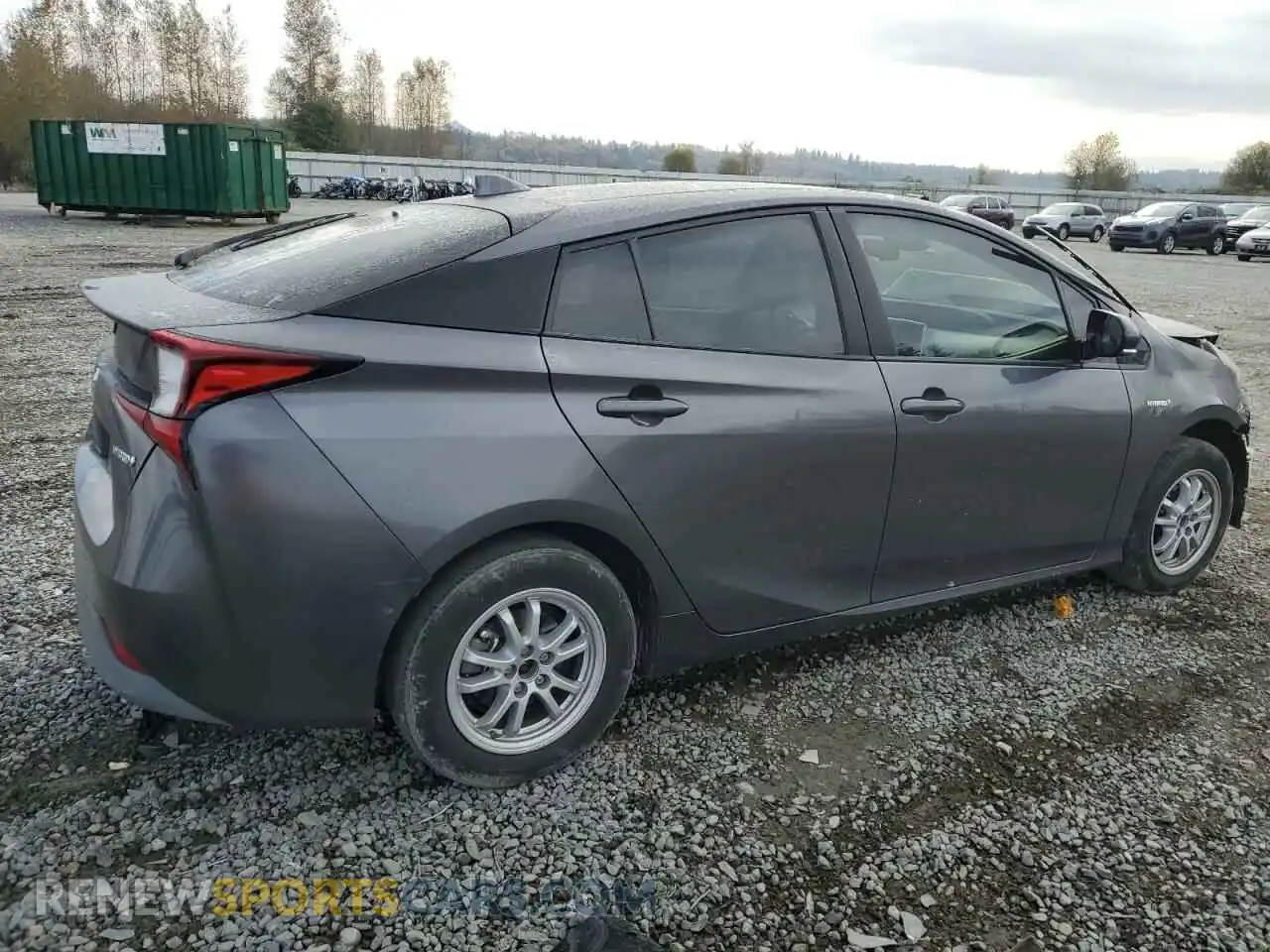 3 fotografías del automóvil dañado JTDL9RFU6K3002807 TOYOTA PRIUS 2019