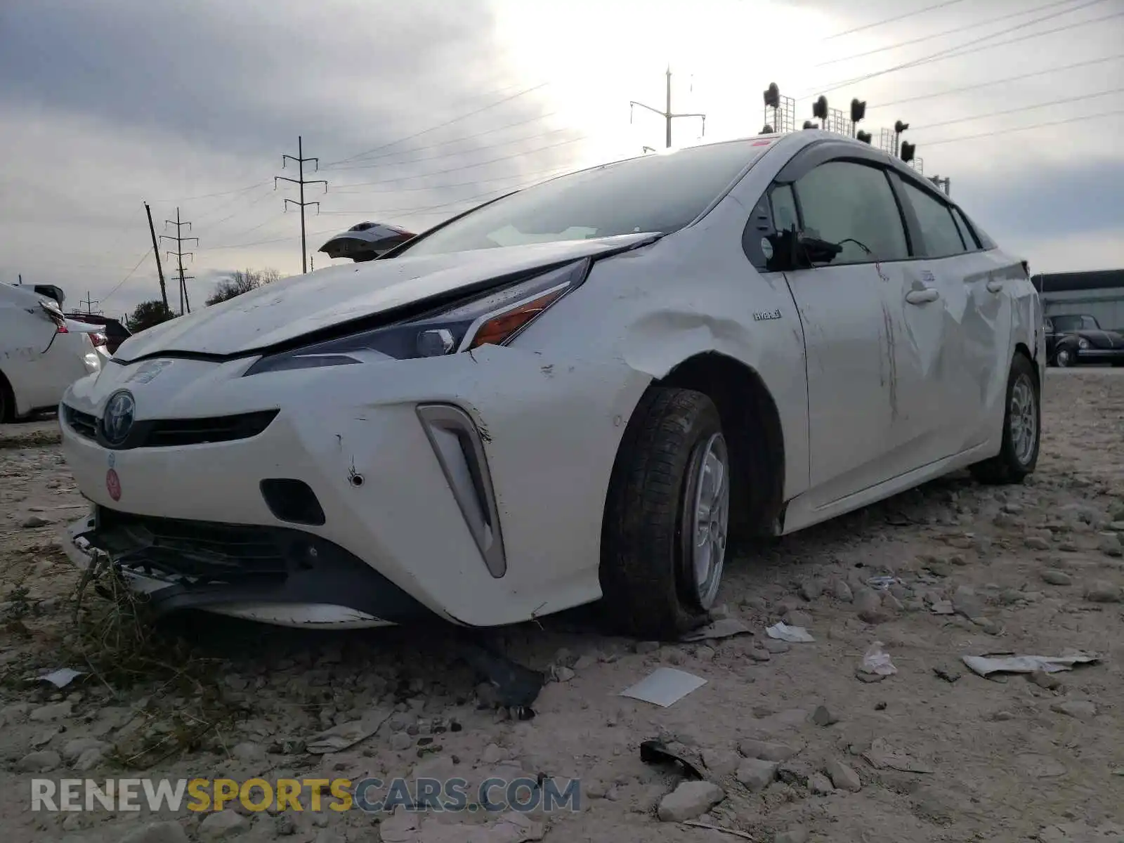 2 Photograph of a damaged car JTDL9RFU6K3006968 TOYOTA PRIUS 2019