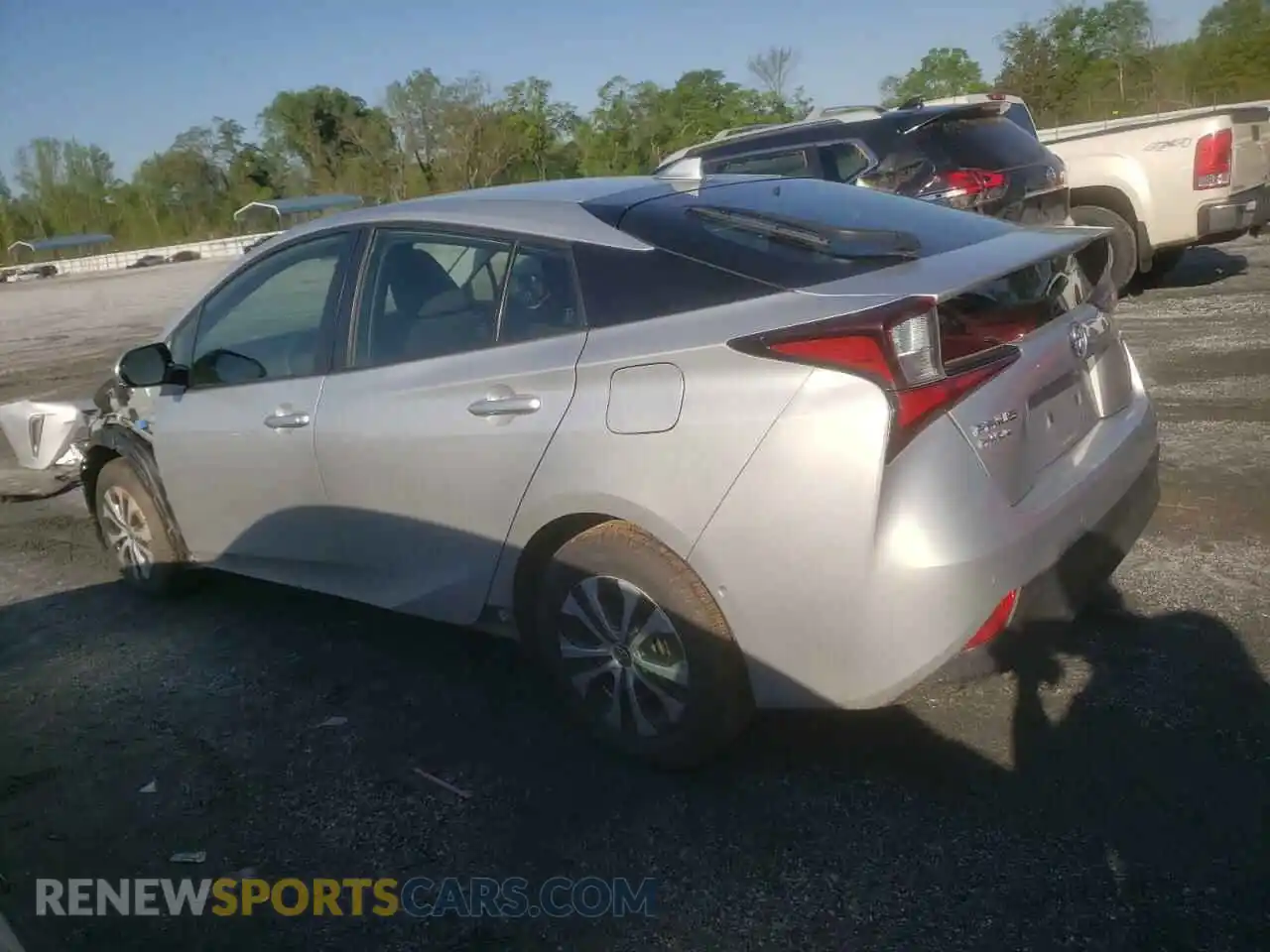 2 fotografías del automóvil dañado JTDL9RFU9K3003241 TOYOTA PRIUS 2019
