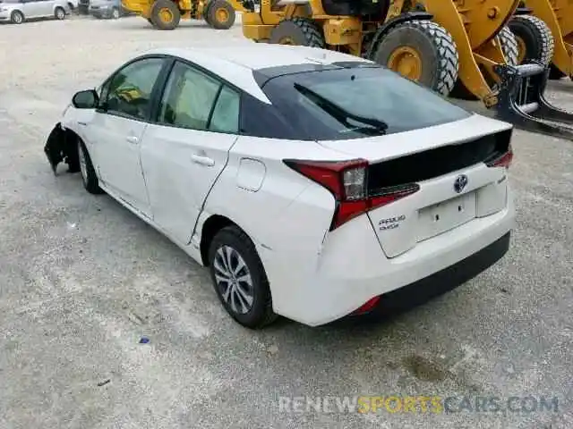 3 Photograph of a damaged car JTDL9RFU9K3004308 TOYOTA PRIUS 2019