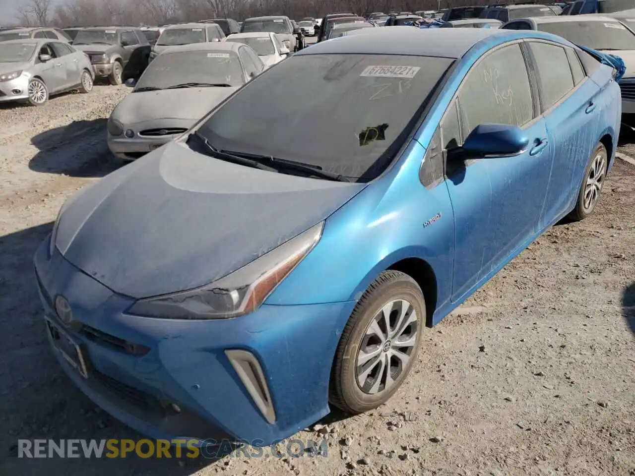 2 Photograph of a damaged car JTDL9RFUXK3002292 TOYOTA PRIUS 2019