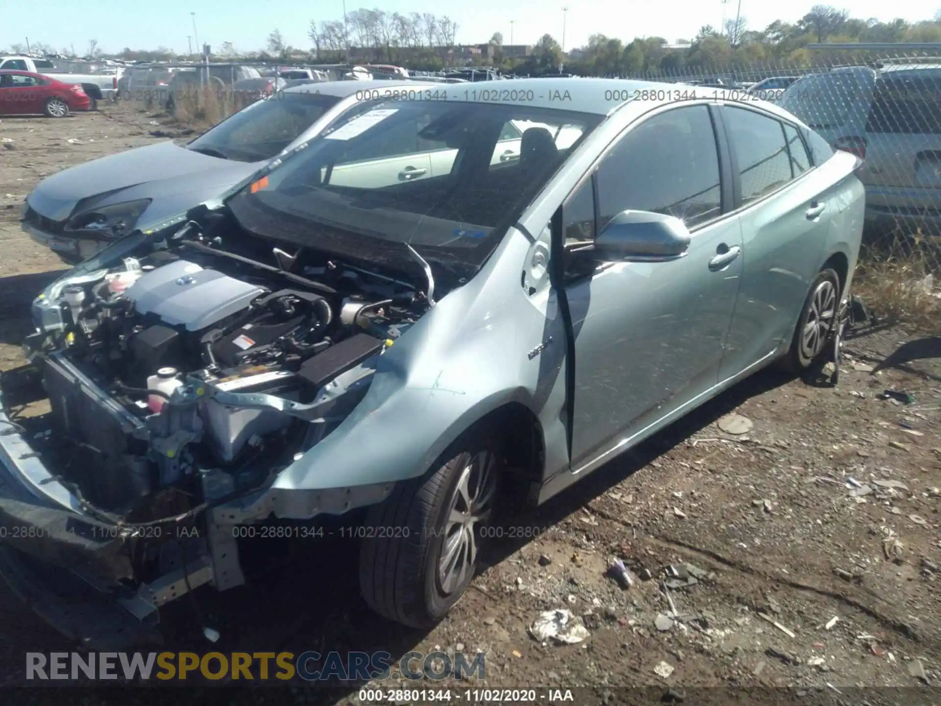 2 Photograph of a damaged car JTDL9RFUXK3007119 TOYOTA PRIUS 2019