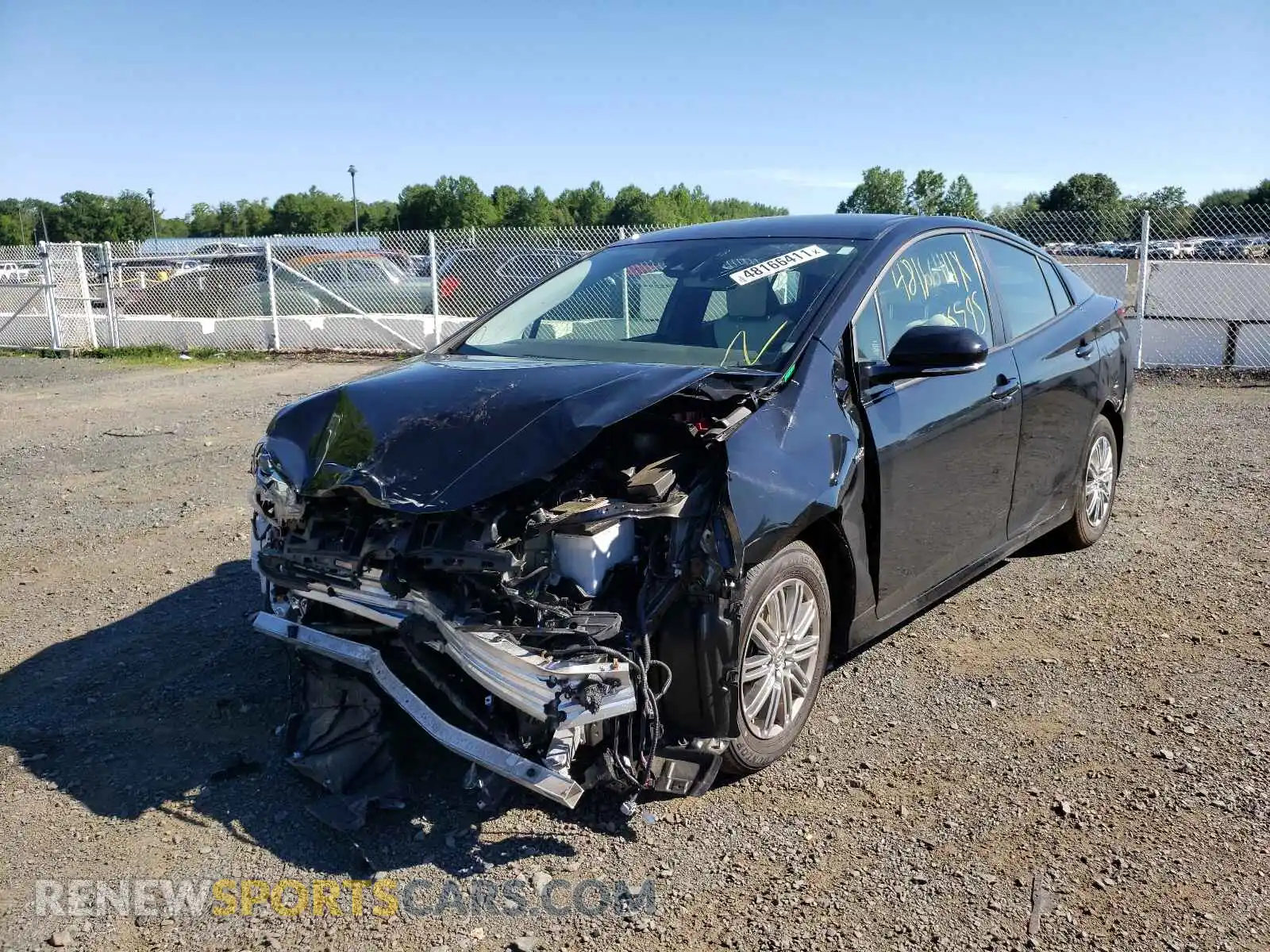 2 Photograph of a damaged car JTDL9RFUXK3011591 TOYOTA PRIUS 2019