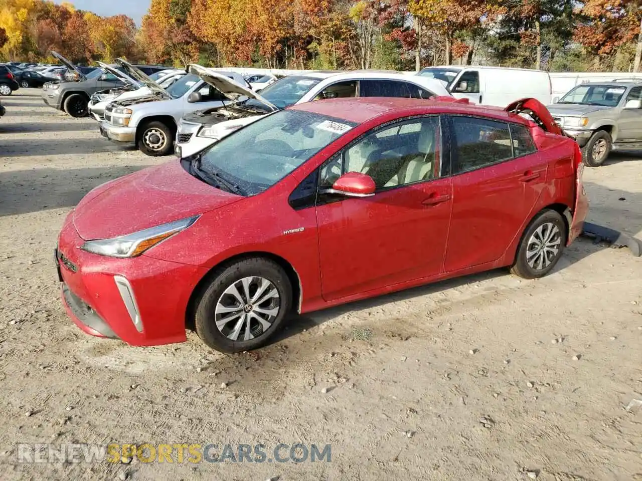 1 Photograph of a damaged car JTDL9RFUXK3012501 TOYOTA PRIUS 2019