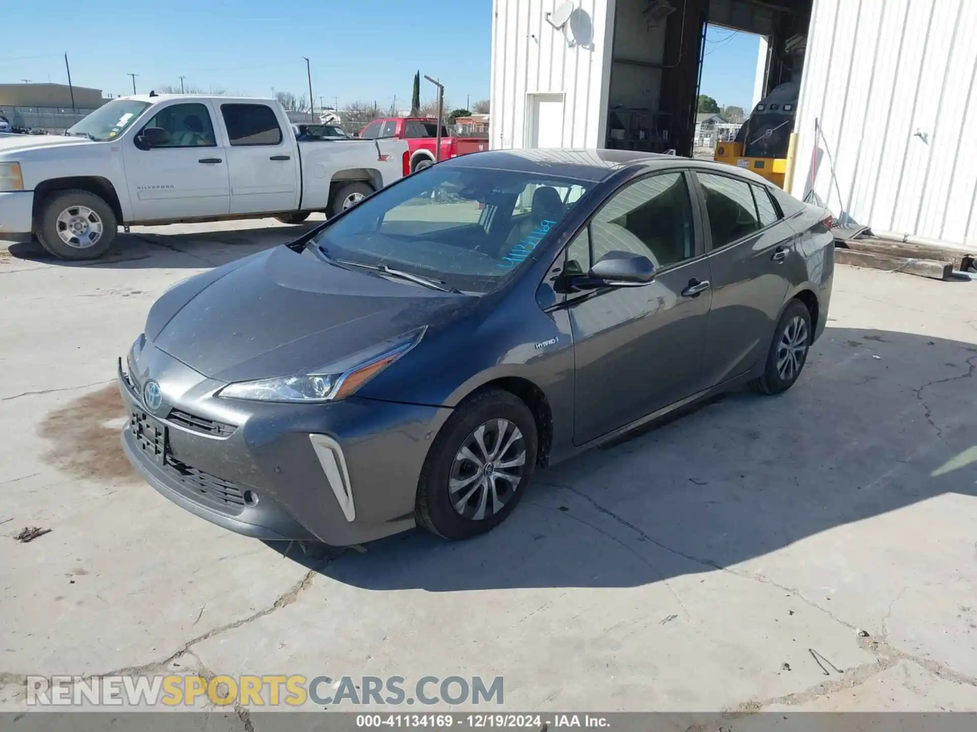2 Photograph of a damaged car JTDL9RFUXK3012952 TOYOTA PRIUS 2019