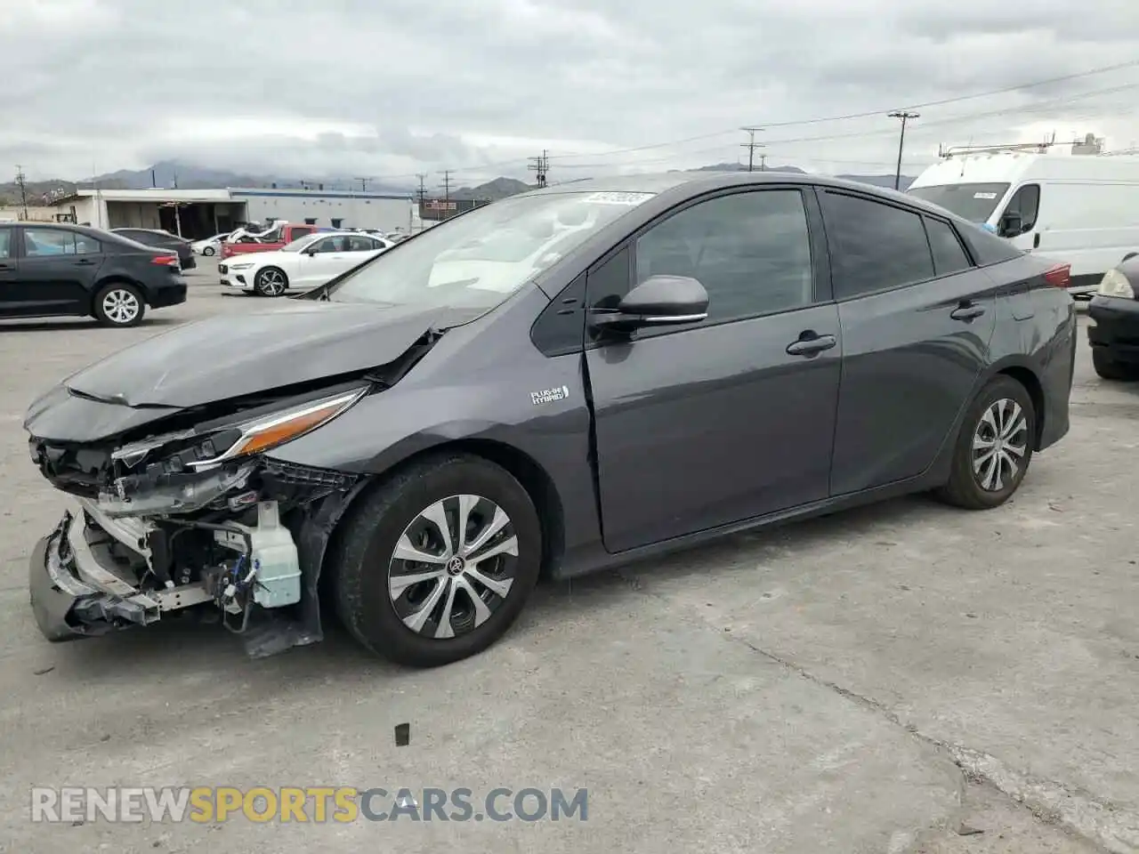 1 Photograph of a damaged car JTDKARFP2L3146286 TOYOTA PRIUS 2020