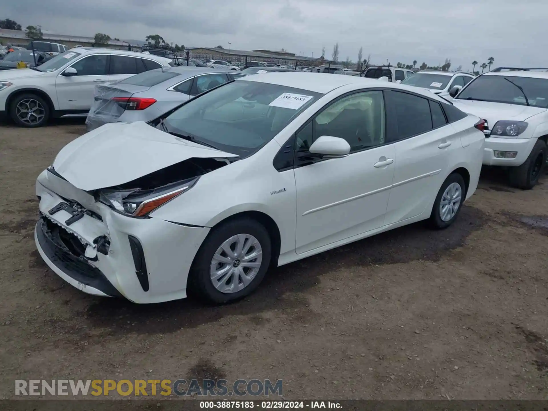 2 Photograph of a damaged car JTDKARFU3L3120642 TOYOTA PRIUS 2020