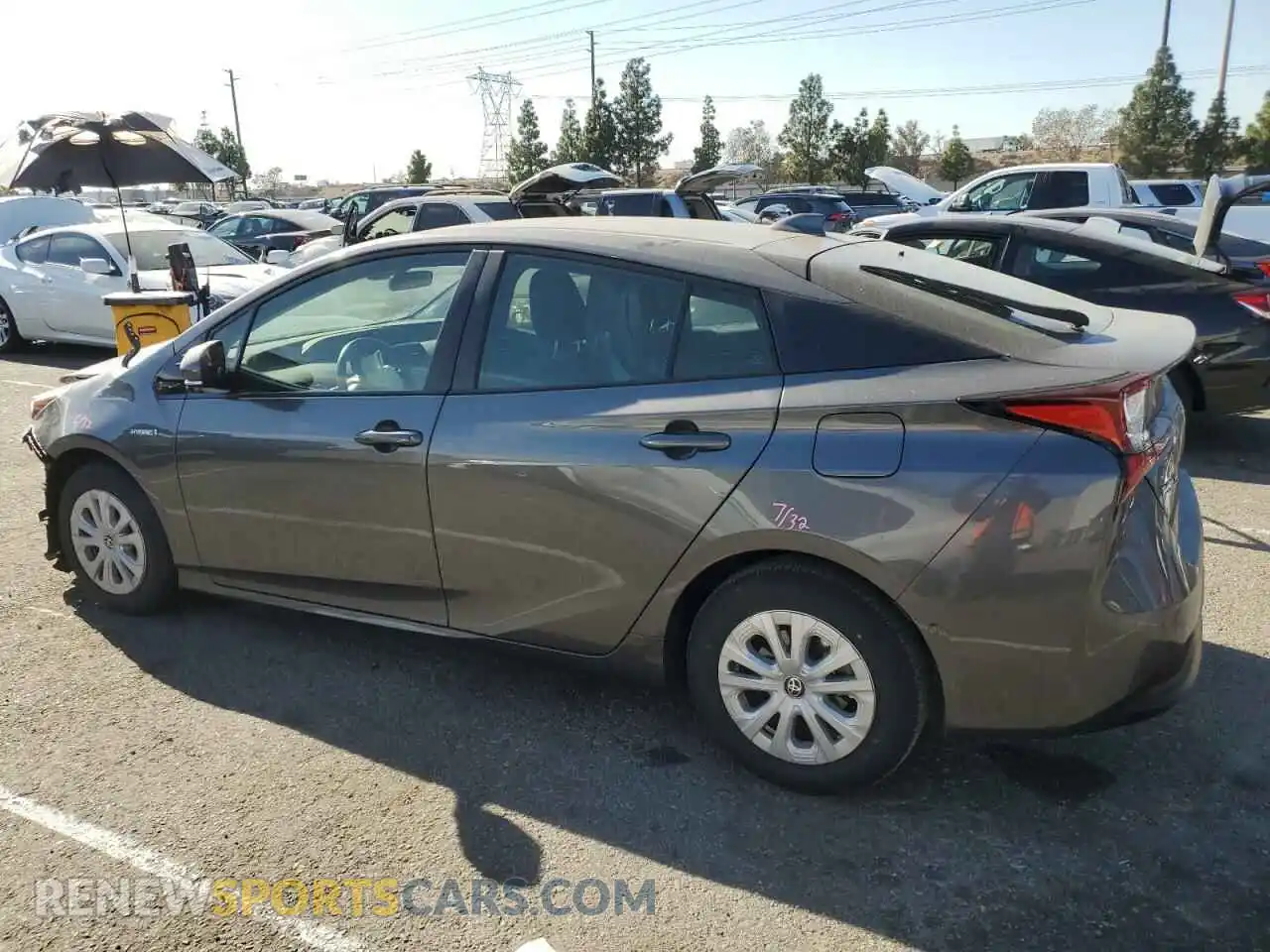 2 Photograph of a damaged car JTDKARFUXL3111162 TOYOTA PRIUS 2020