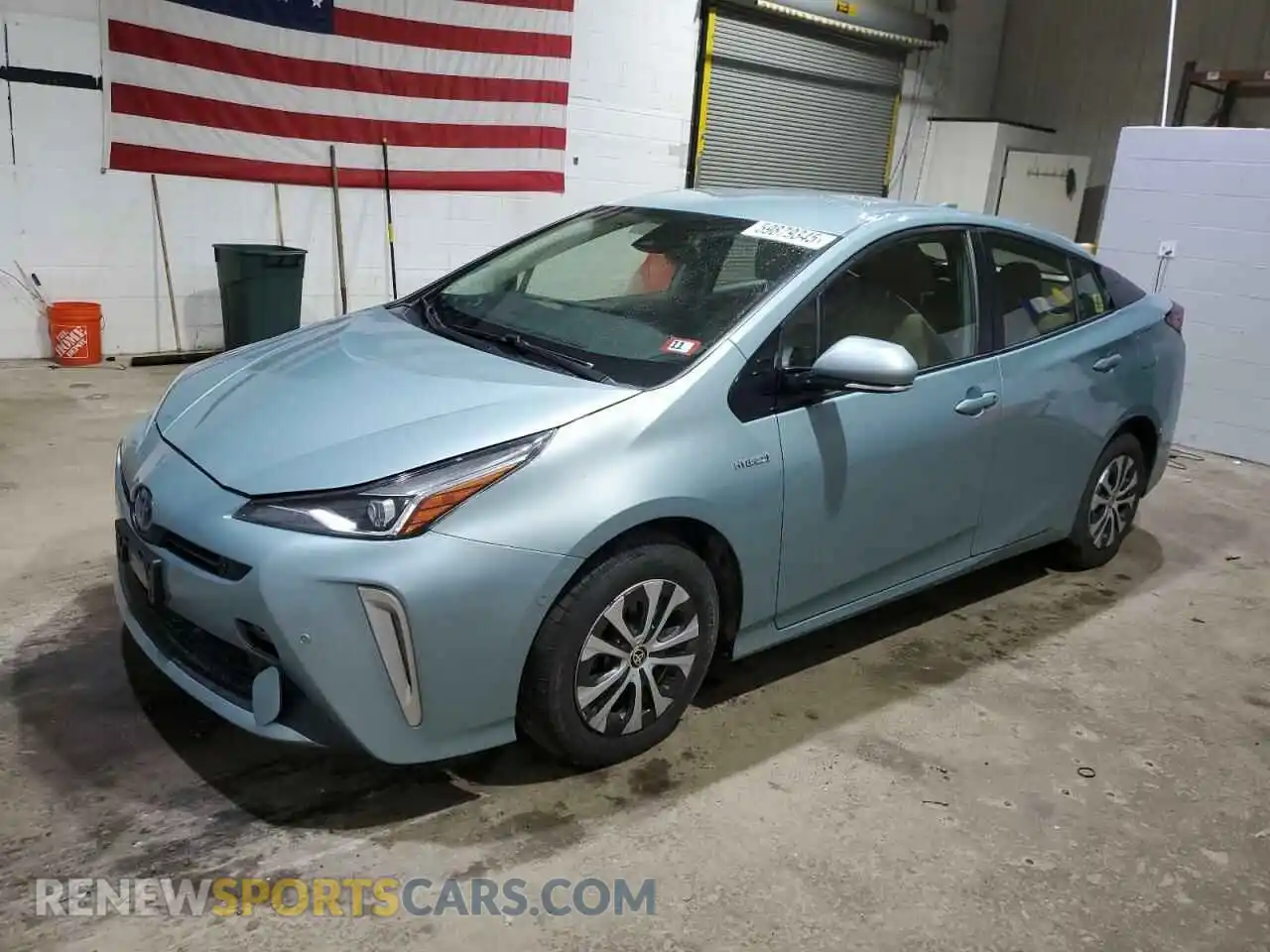 1 fotografías del automóvil dañado JTDL9RFU0L3017241 TOYOTA PRIUS 2020