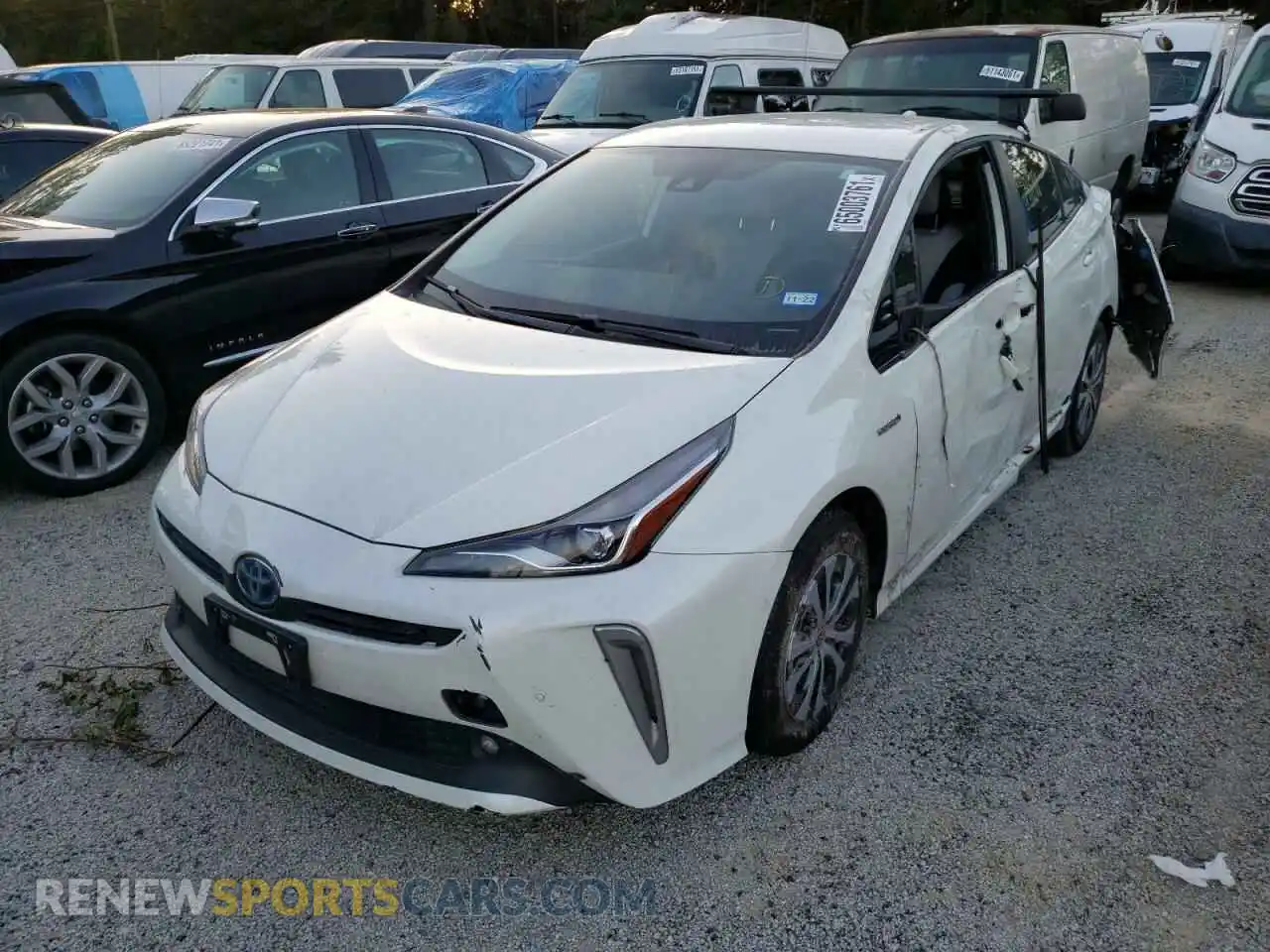 2 Фотография поврежденного автомобиля JTDL9RFU1L3014879 TOYOTA PRIUS 2020