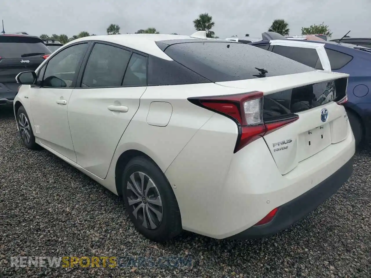 2 fotografías del automóvil dañado JTDL9RFU1L3022335 TOYOTA PRIUS 2020