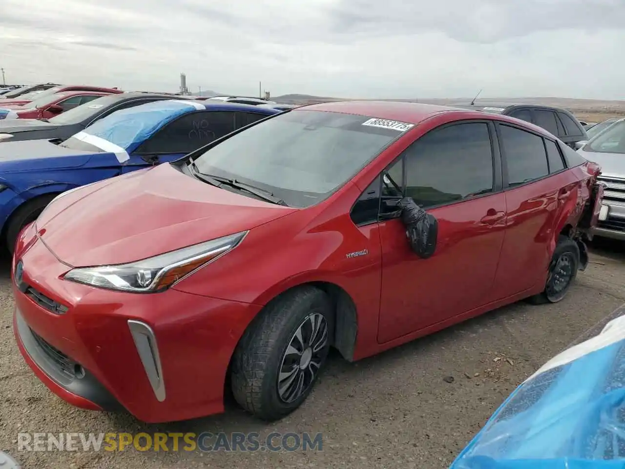 1 Фотография поврежденного автомобиля JTDL9RFU2L3017189 TOYOTA PRIUS 2020