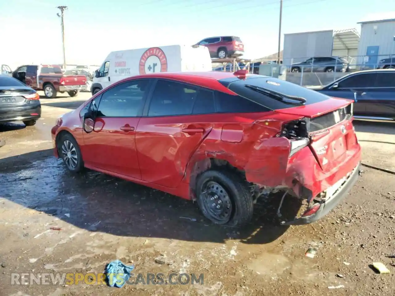 2 Фотография поврежденного автомобиля JTDL9RFU2L3017189 TOYOTA PRIUS 2020