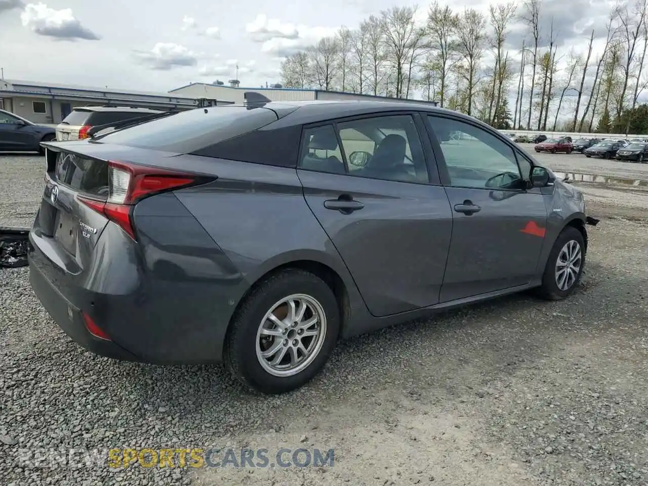 3 fotografías del automóvil dañado JTDL9RFU3L3013121 TOYOTA PRIUS 2020