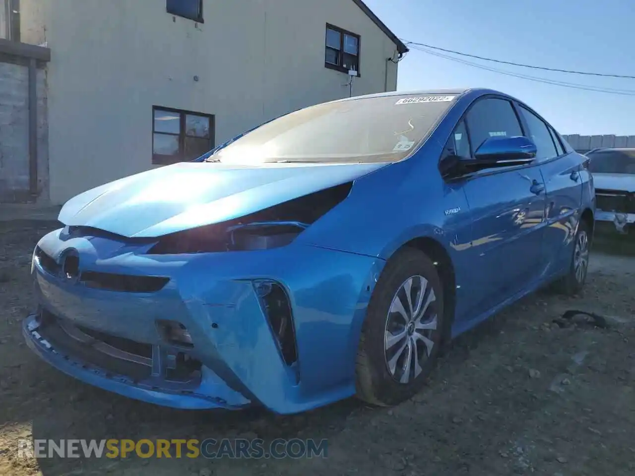 2 Photograph of a damaged car JTDL9RFU4L3018960 TOYOTA PRIUS 2020