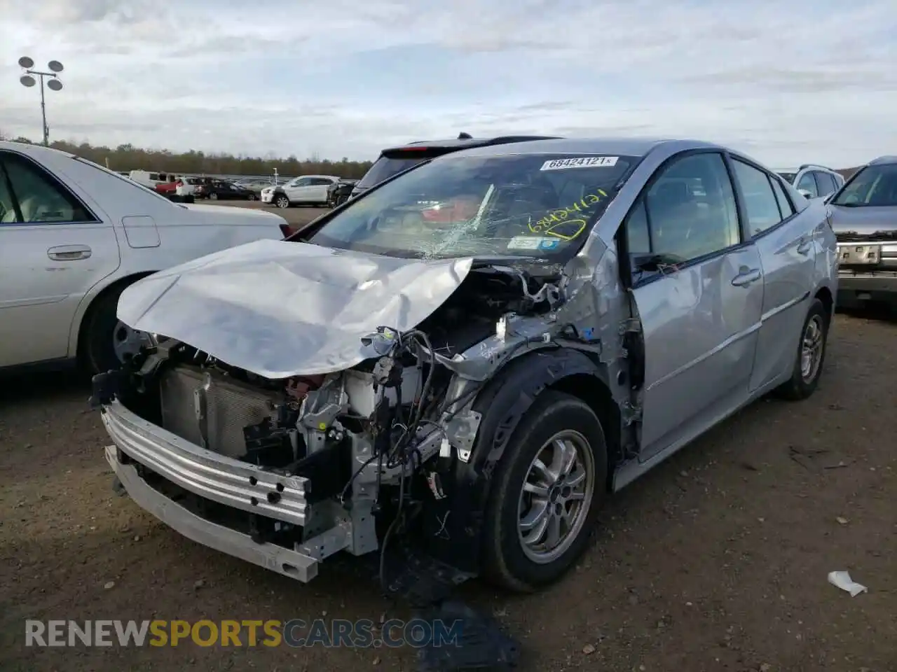 2 Photograph of a damaged car JTDL9RFU4L3021809 TOYOTA PRIUS 2020
