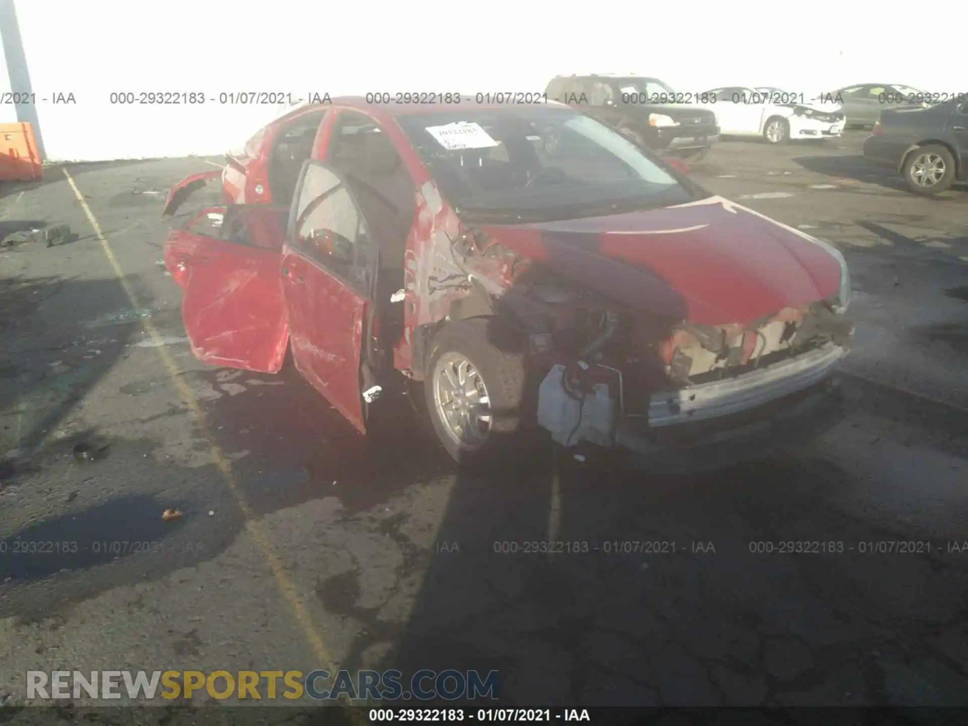 1 Photograph of a damaged car JTDL9RFU6L3013307 TOYOTA PRIUS 2020