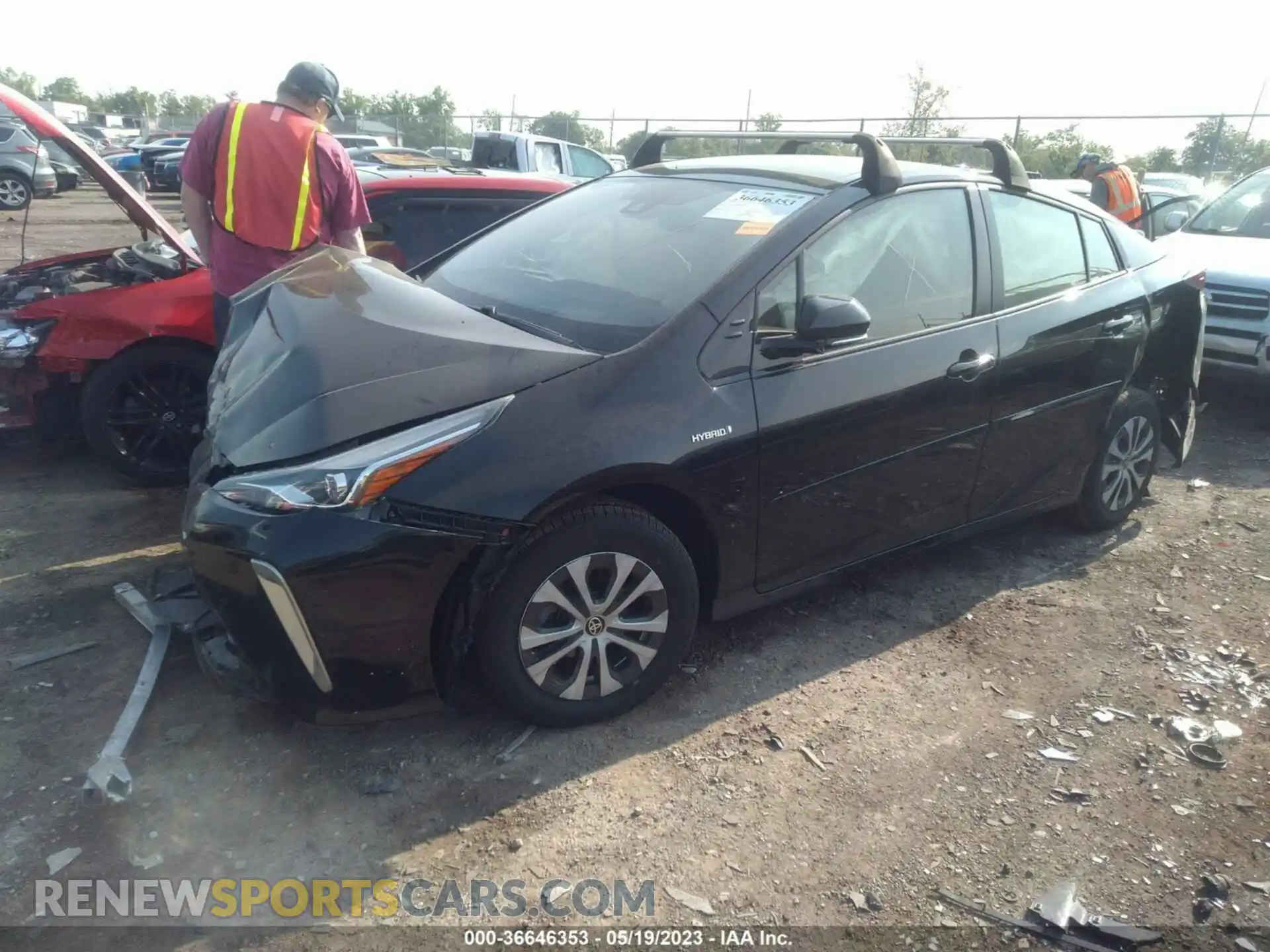 2 Photograph of a damaged car JTDL9RFU6L3013761 TOYOTA PRIUS 2020