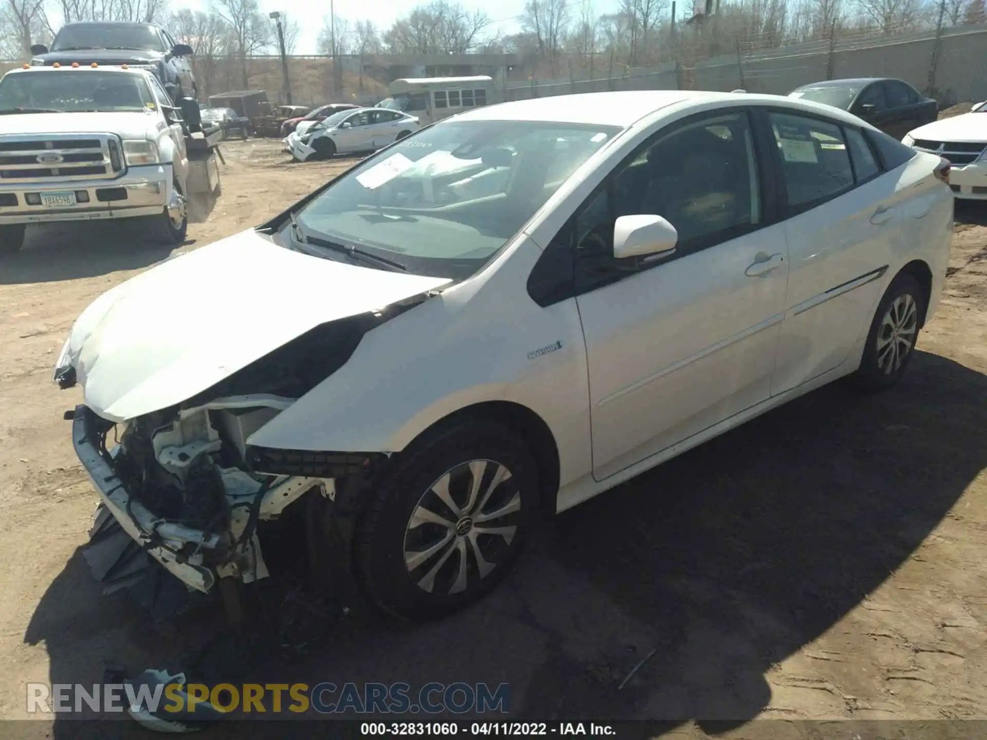 2 Photograph of a damaged car JTDL9RFU6L3015283 TOYOTA PRIUS 2020