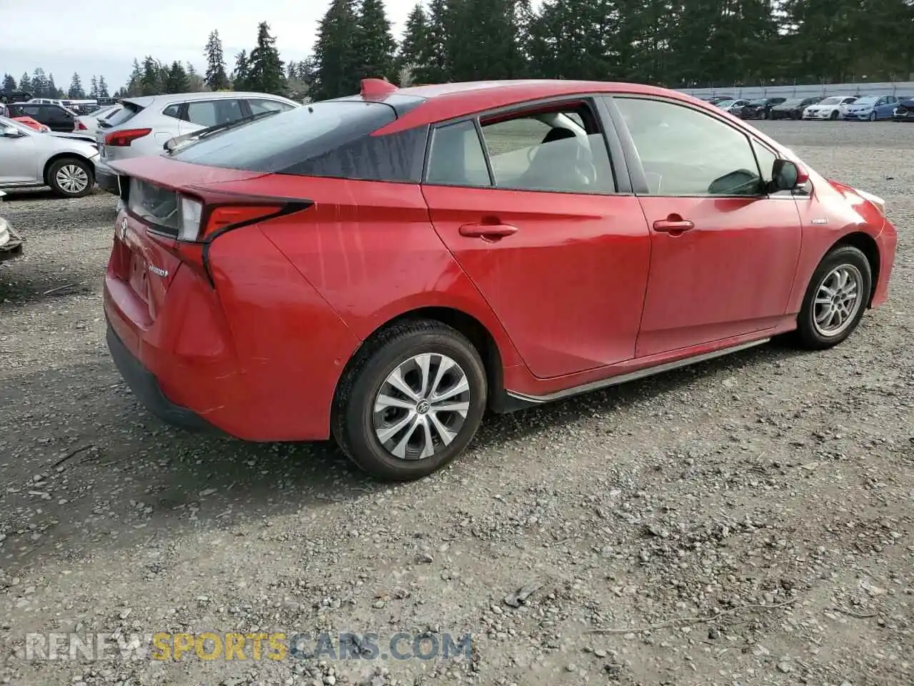 3 Photograph of a damaged car JTDL9RFU6L3019320 TOYOTA PRIUS 2020