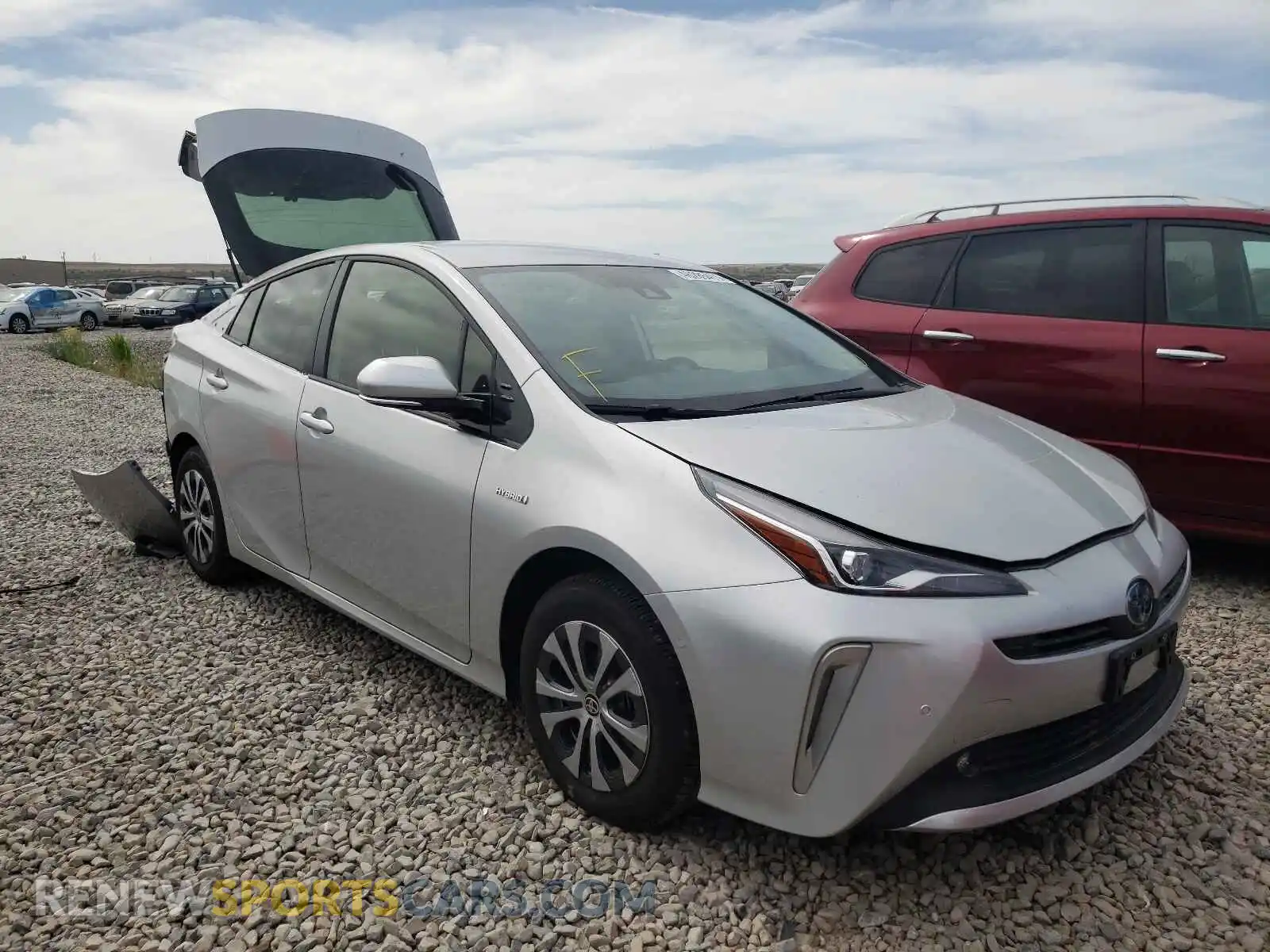1 Photograph of a damaged car JTDL9RFU6L3022573 TOYOTA PRIUS 2020