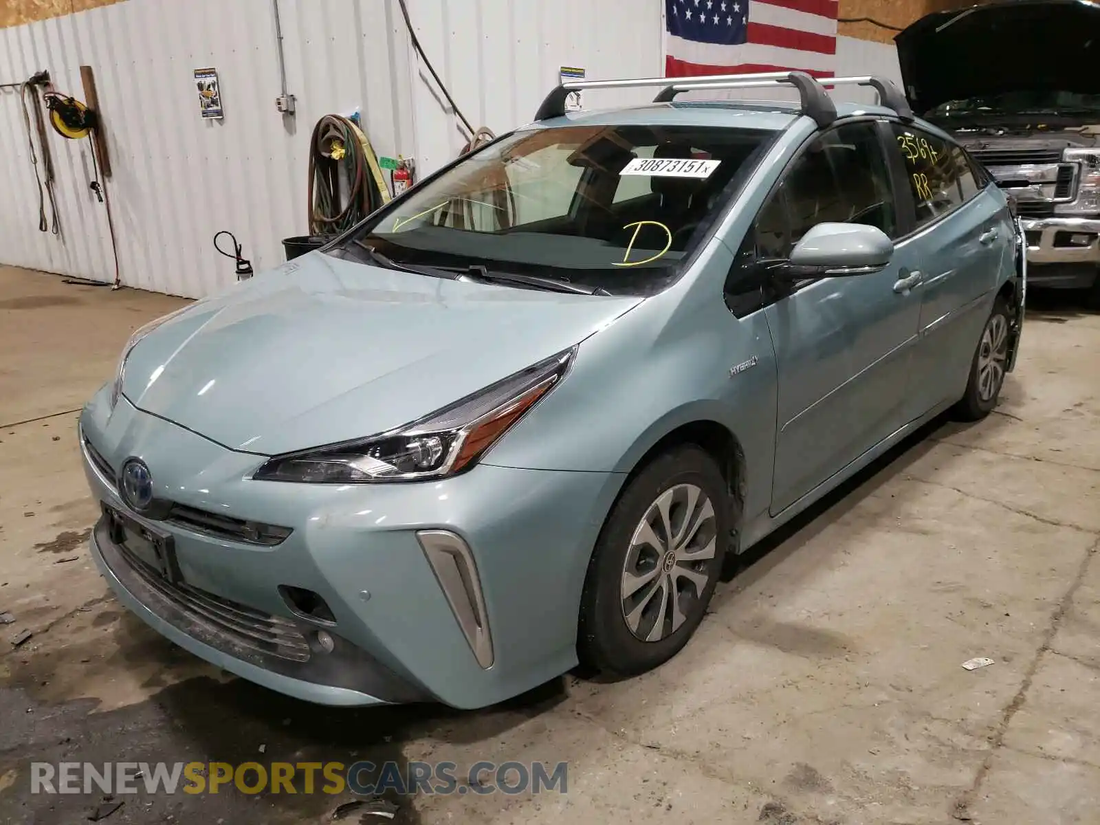 2 Photograph of a damaged car JTDL9RFU7L3021433 TOYOTA PRIUS 2020