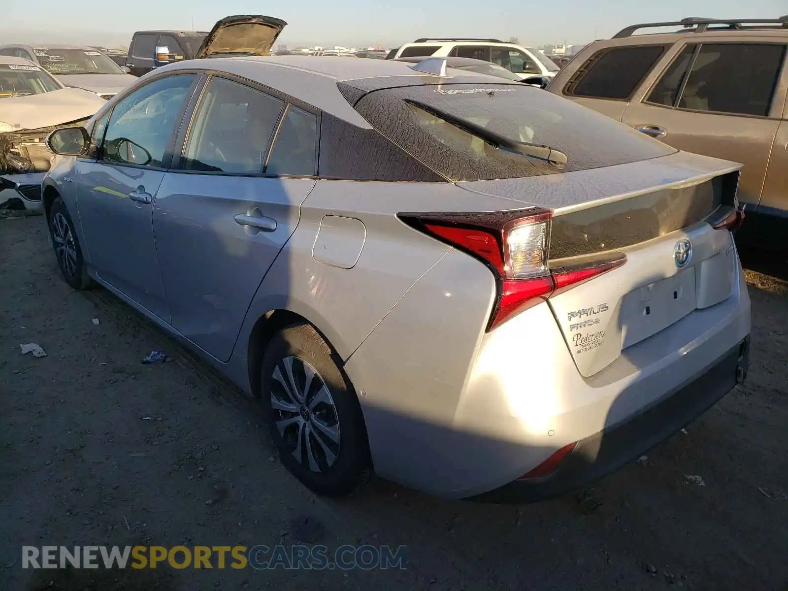 3 Photograph of a damaged car JTDL9RFUXL3013780 TOYOTA PRIUS 2020