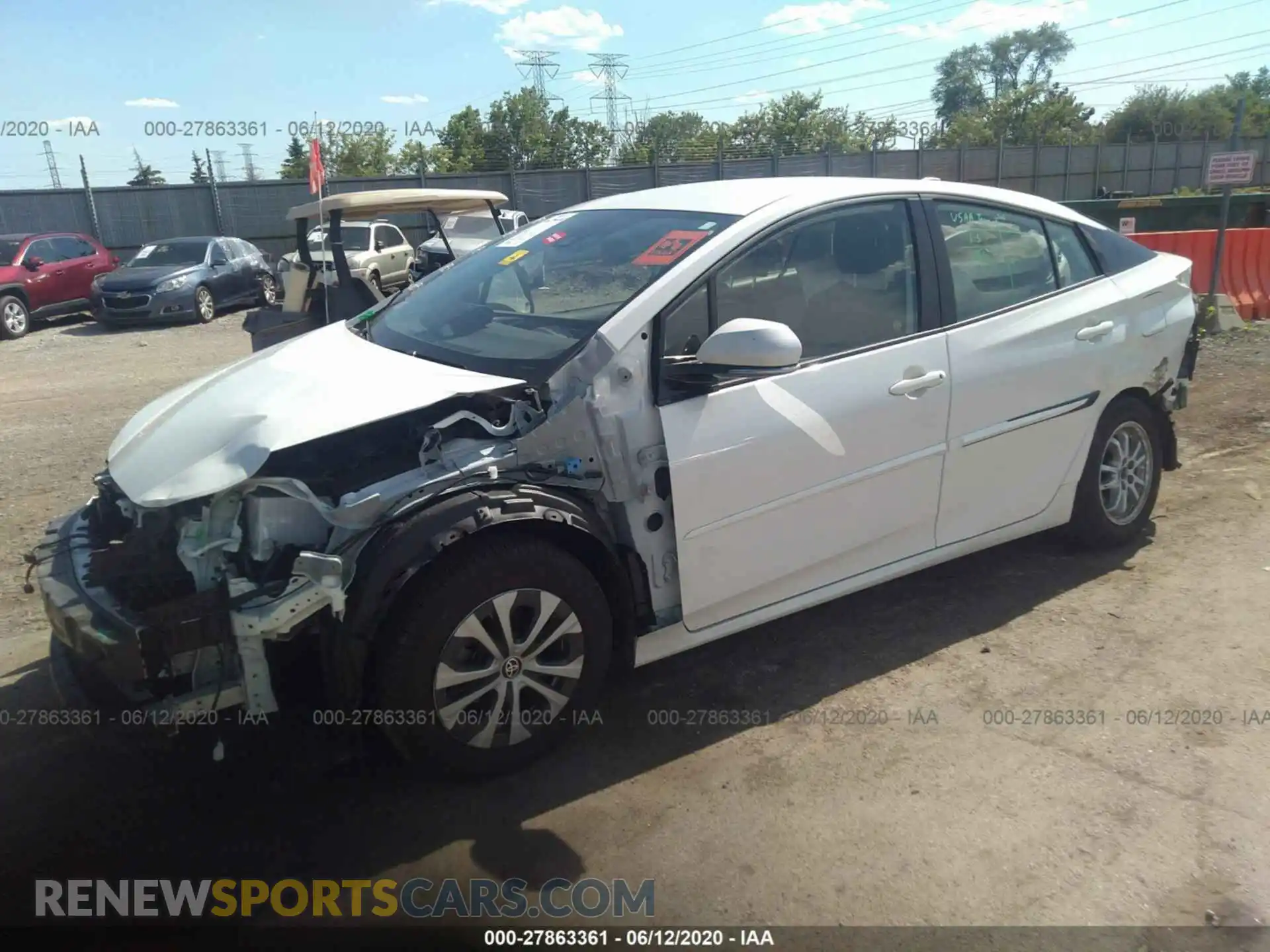 2 Photograph of a damaged car JTDL9RFUXL3015657 TOYOTA PRIUS 2020