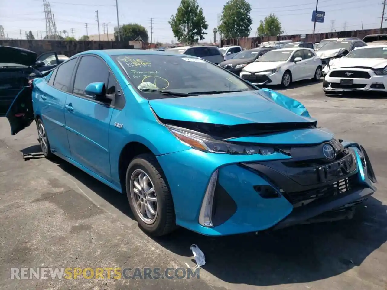 1 fotografías del automóvil dañado JTDKAMFP0M3167156 TOYOTA PRIUS 2021