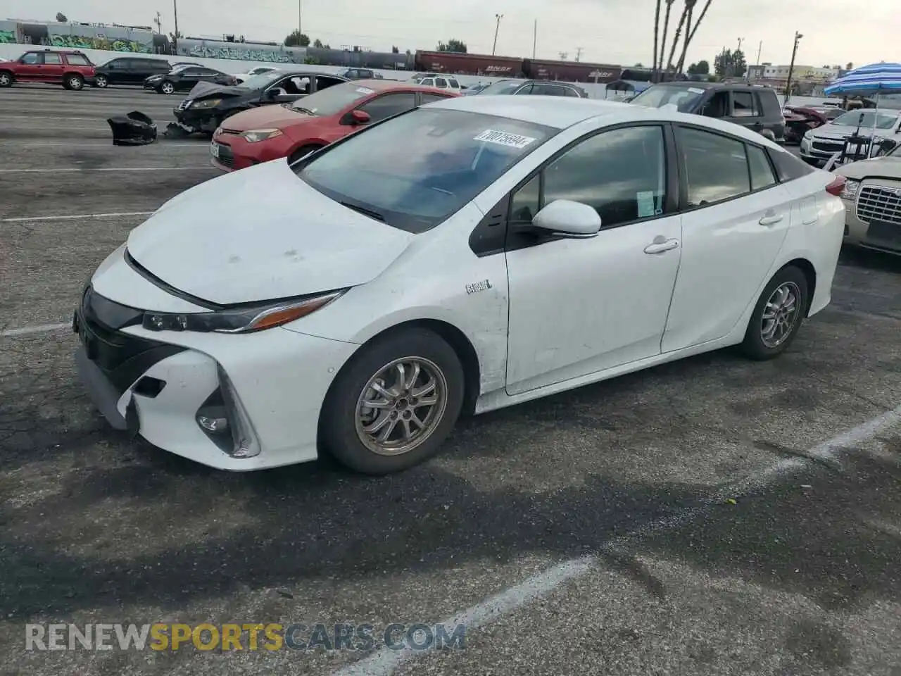 1 Photograph of a damaged car JTDKAMFP0M3183972 TOYOTA PRIUS 2021