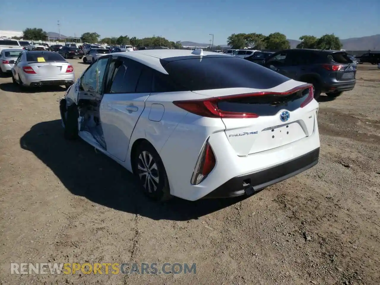 3 Photograph of a damaged car JTDKAMFP0M3190341 TOYOTA PRIUS 2021