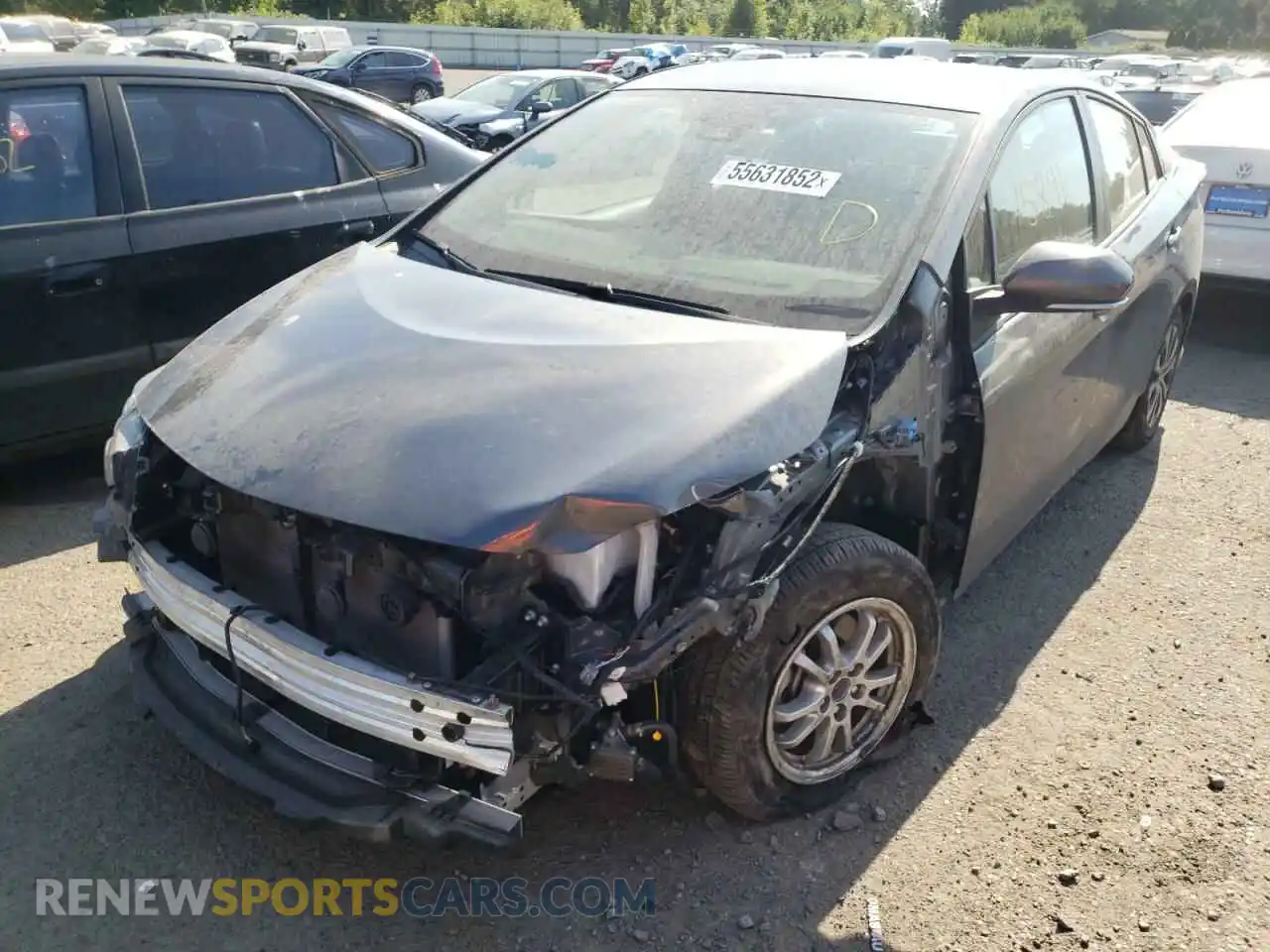2 Photograph of a damaged car JTDKAMFP1M3168087 TOYOTA PRIUS 2021