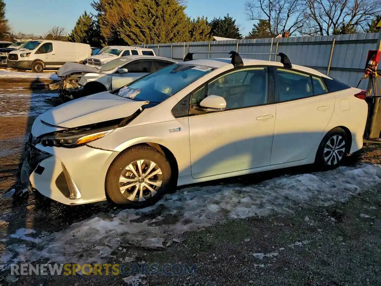 1 Фотография поврежденного автомобиля JTDKAMFP1M3169028 TOYOTA PRIUS 2021