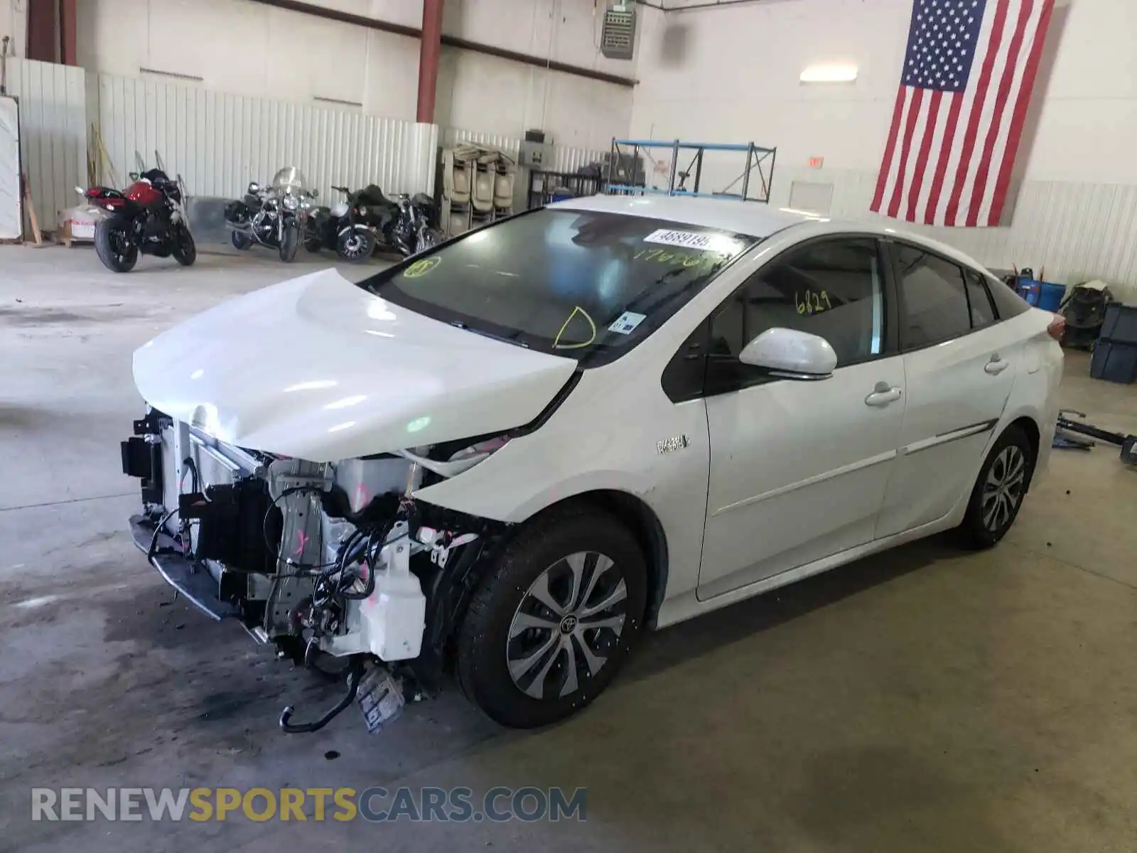2 Photograph of a damaged car JTDKAMFP1M3176867 TOYOTA PRIUS 2021