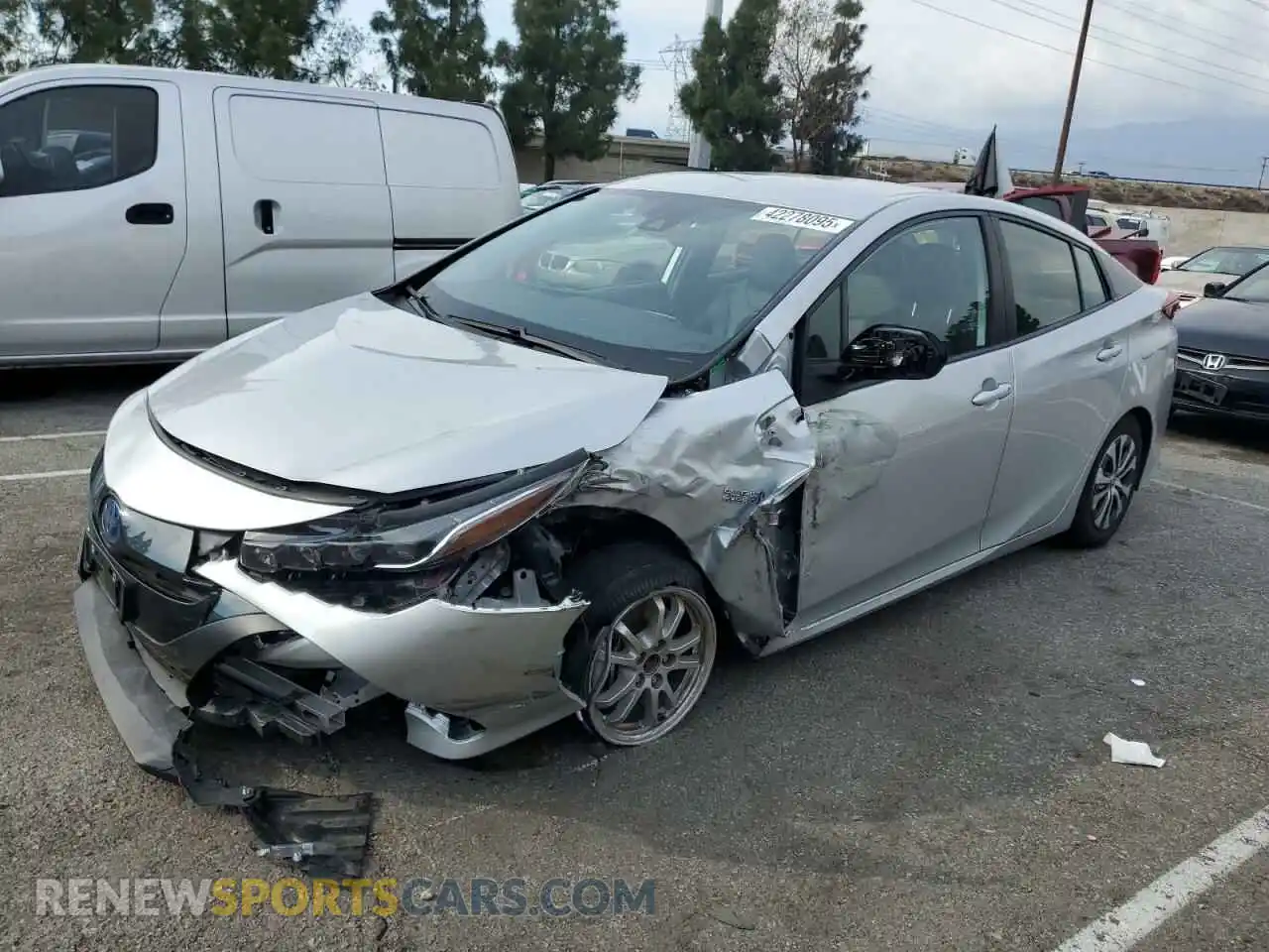 1 Photograph of a damaged car JTDKAMFP1M3189912 TOYOTA PRIUS 2021