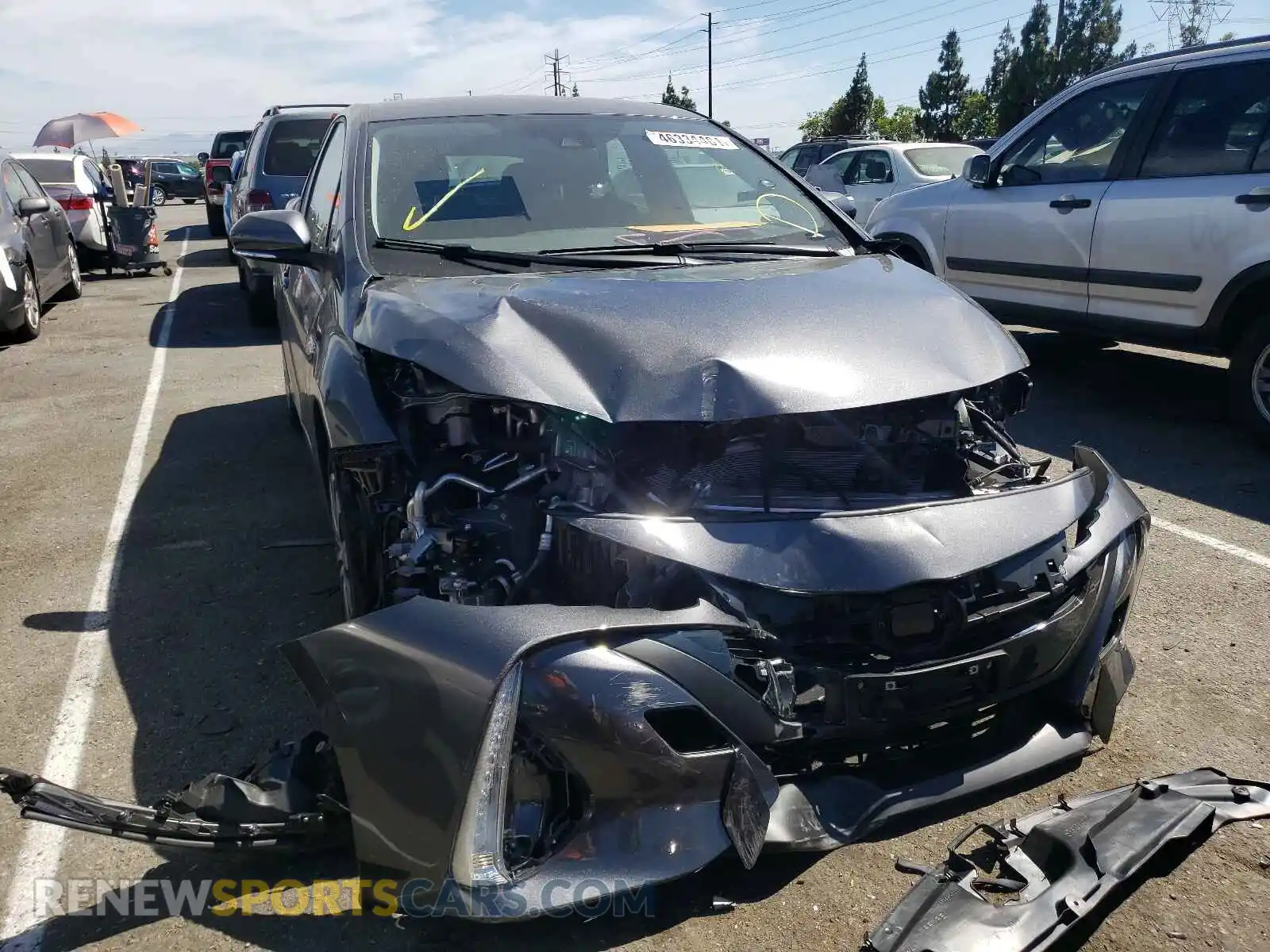 1 Photograph of a damaged car JTDKAMFP1M3192566 TOYOTA PRIUS 2021