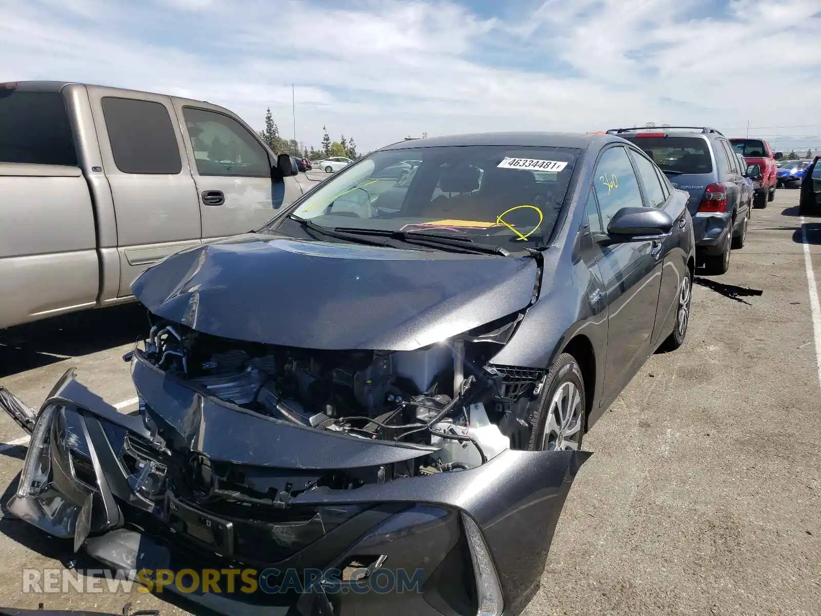 2 Photograph of a damaged car JTDKAMFP1M3192566 TOYOTA PRIUS 2021