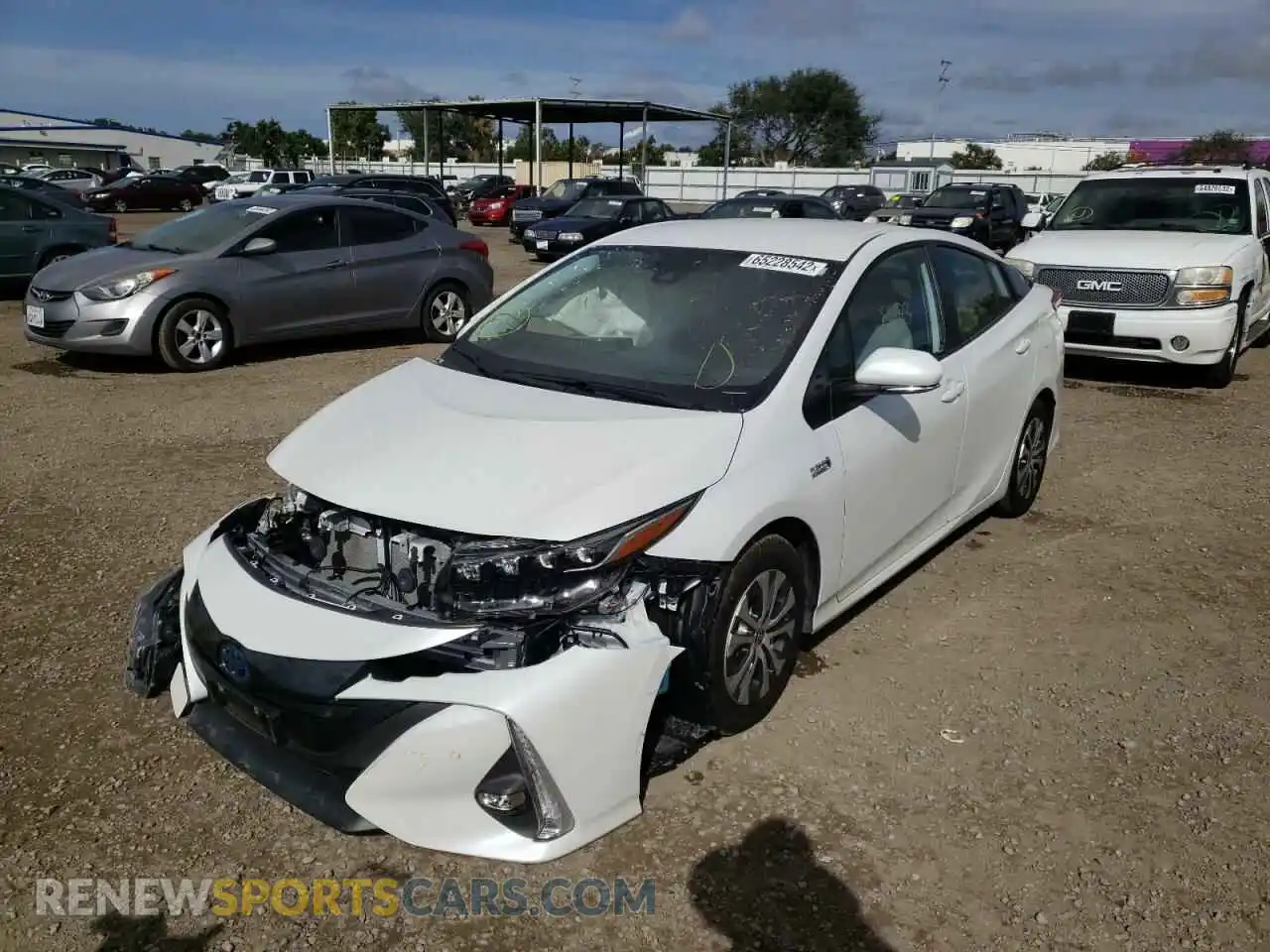 2 Photograph of a damaged car JTDKAMFP2M3167871 TOYOTA PRIUS 2021