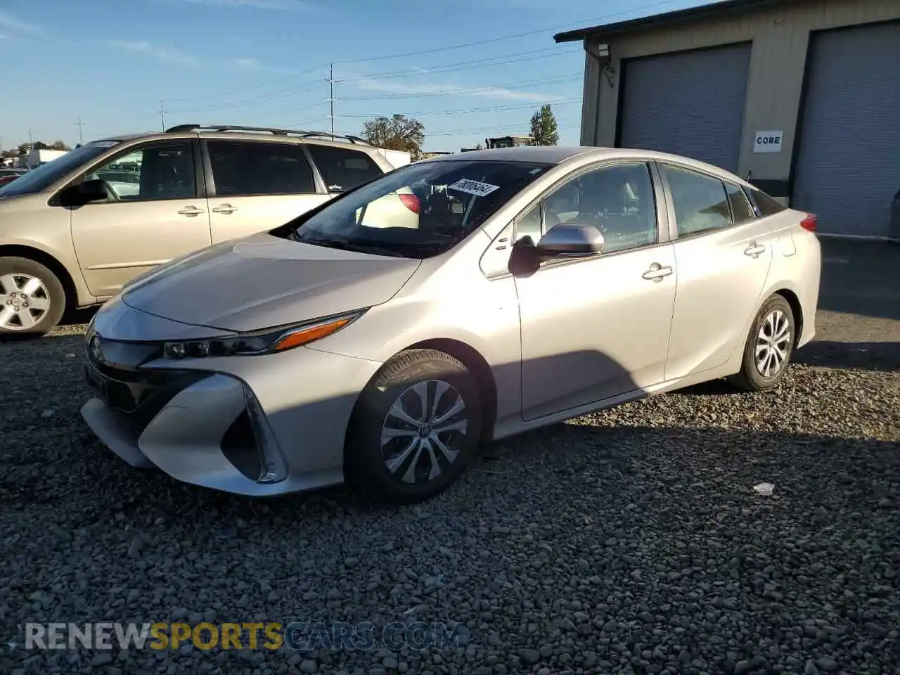 1 Photograph of a damaged car JTDKAMFP2M3170916 TOYOTA PRIUS 2021