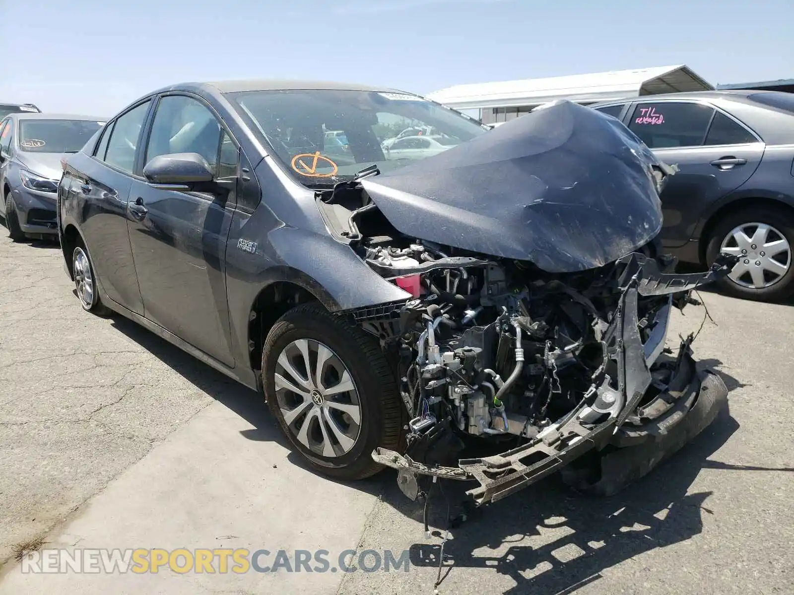 1 Photograph of a damaged car JTDKAMFP3M3167667 TOYOTA PRIUS 2021