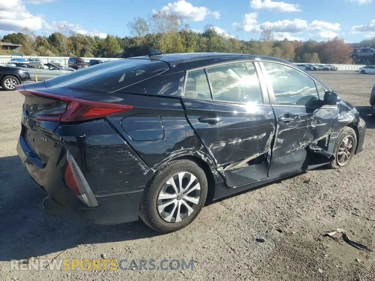 3 Photograph of a damaged car JTDKAMFP3M3178104 TOYOTA PRIUS 2021