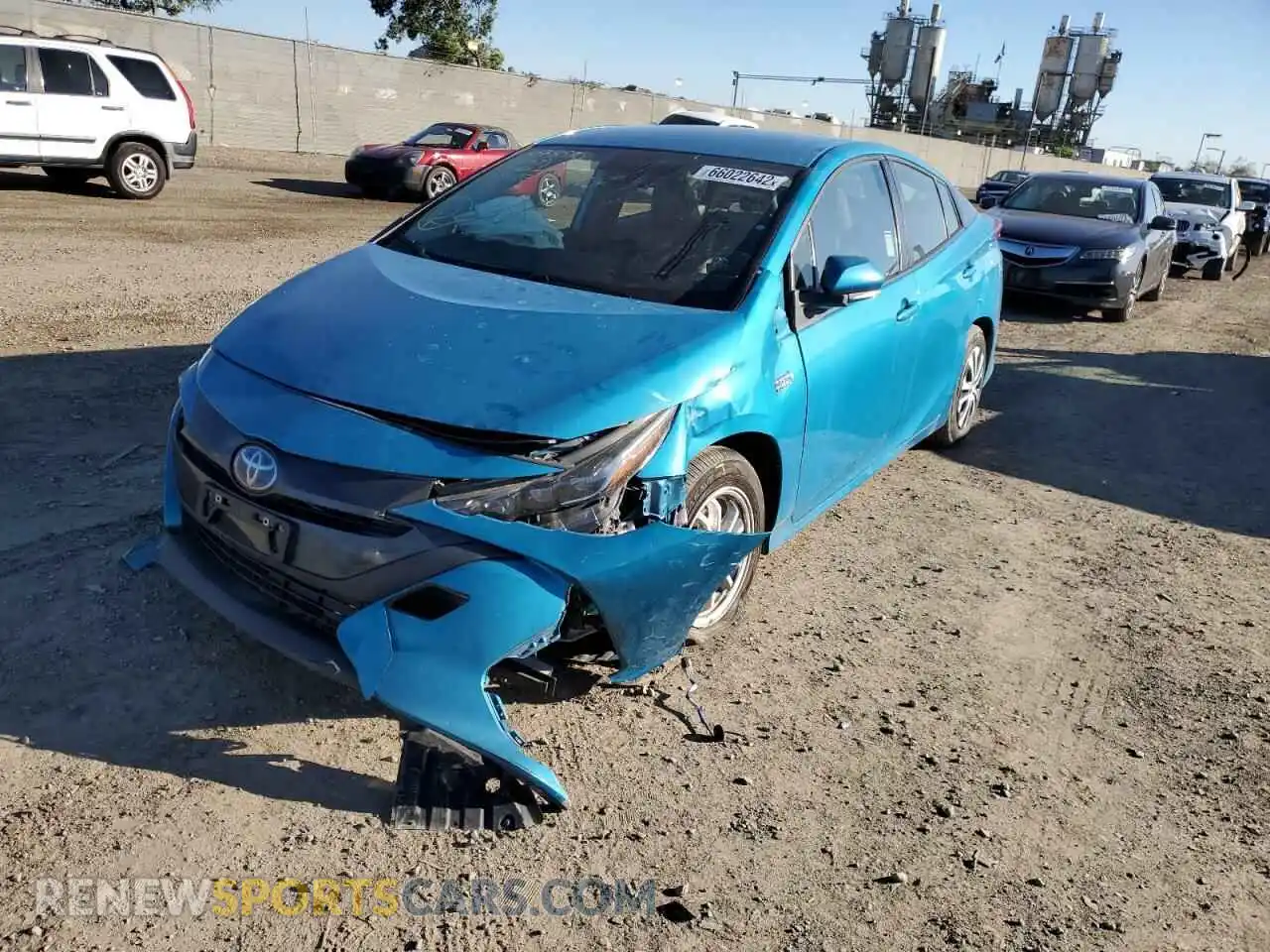 2 Photograph of a damaged car JTDKAMFP3M3185036 TOYOTA PRIUS 2021