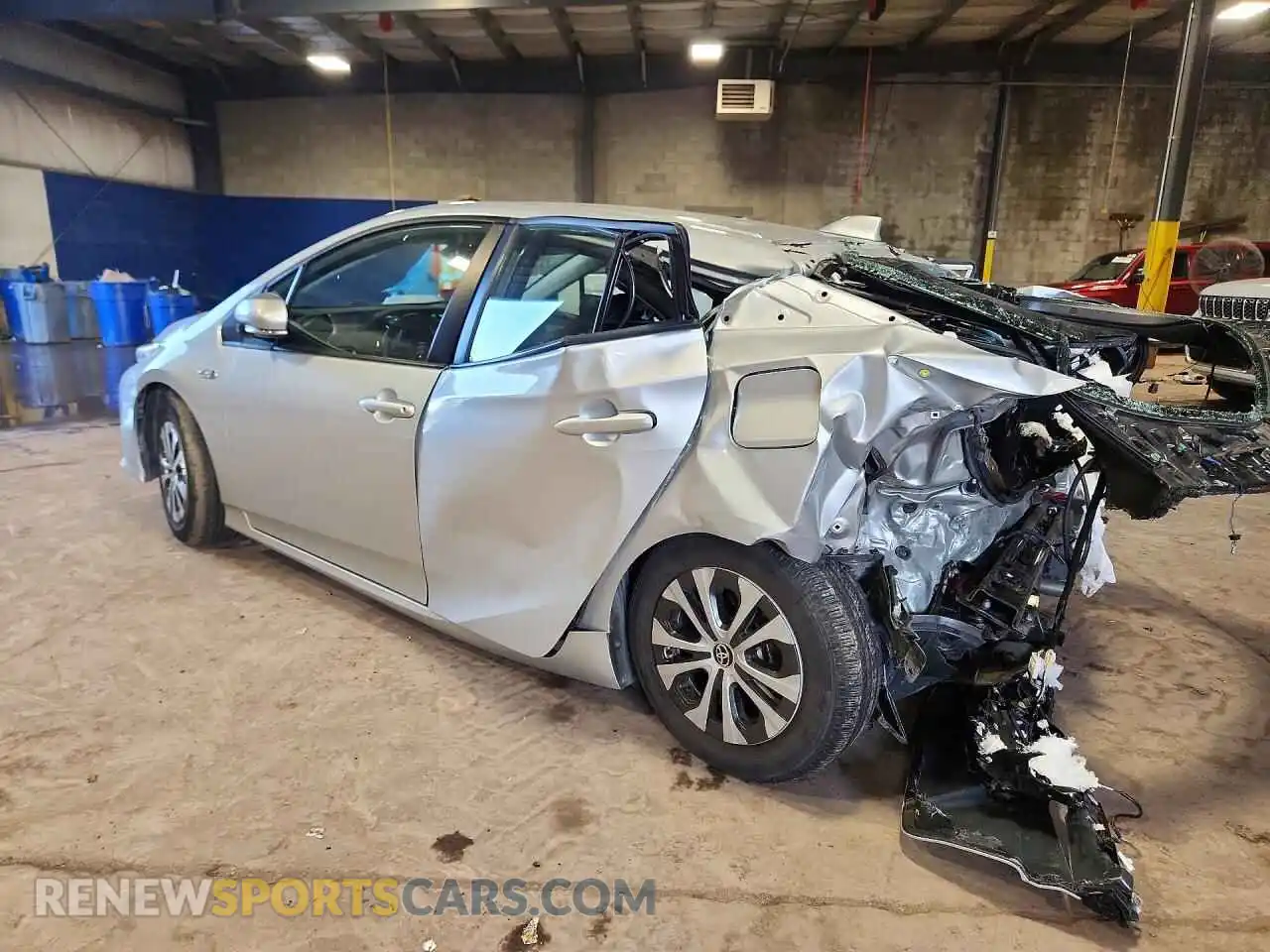 2 Photograph of a damaged car JTDKAMFP3M3186817 TOYOTA PRIUS 2021