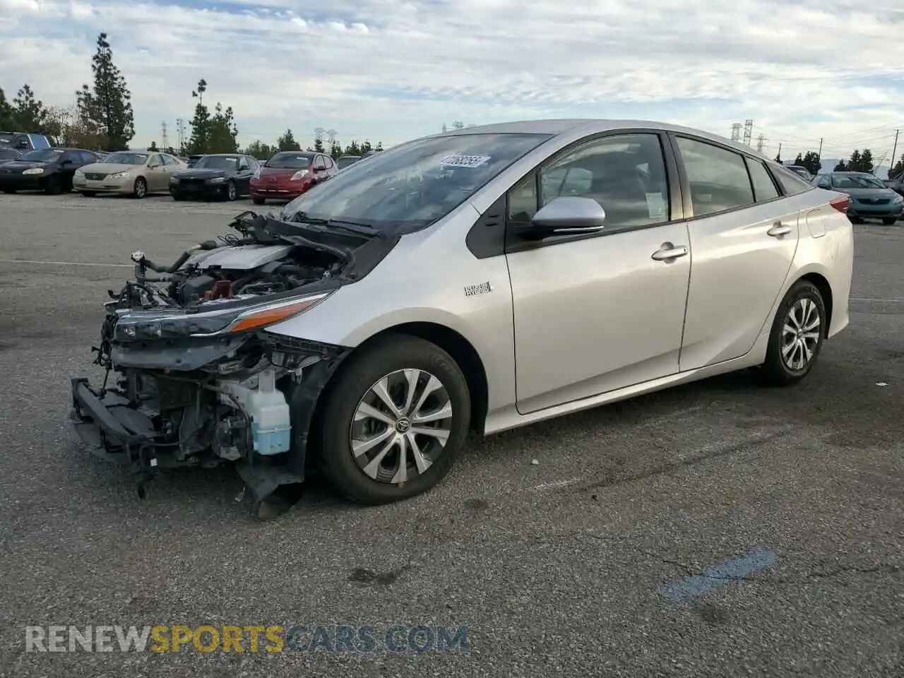 1 Photograph of a damaged car JTDKAMFP3M3187272 TOYOTA PRIUS 2021