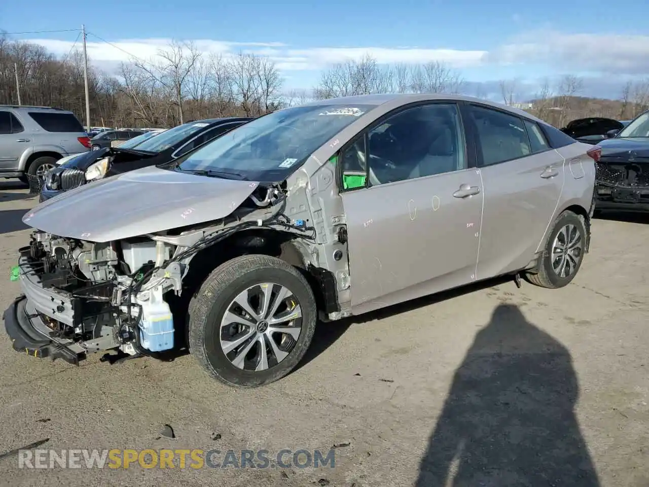 1 Photograph of a damaged car JTDKAMFP3M3187627 TOYOTA PRIUS 2021